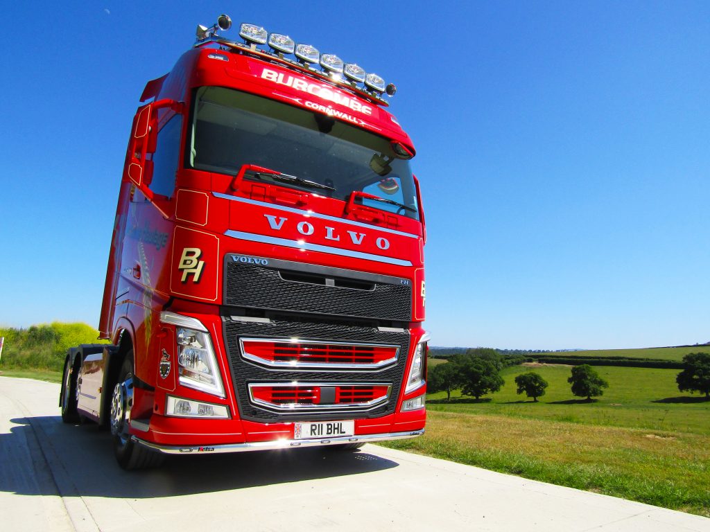 New Volvo FH500 tc. Burcombe Haulage Ltd