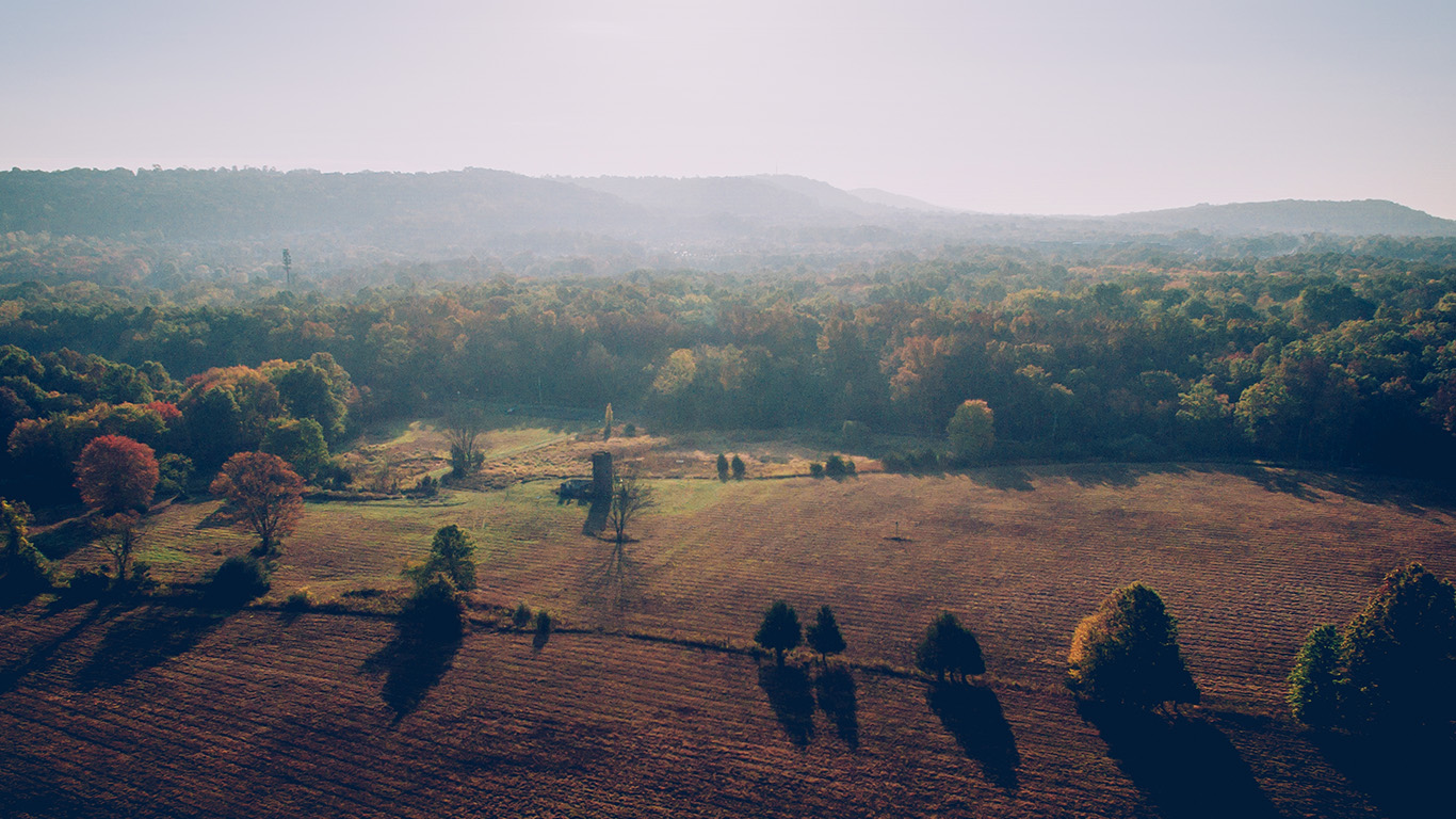 Country Mountain Sun Nature Wallpaper