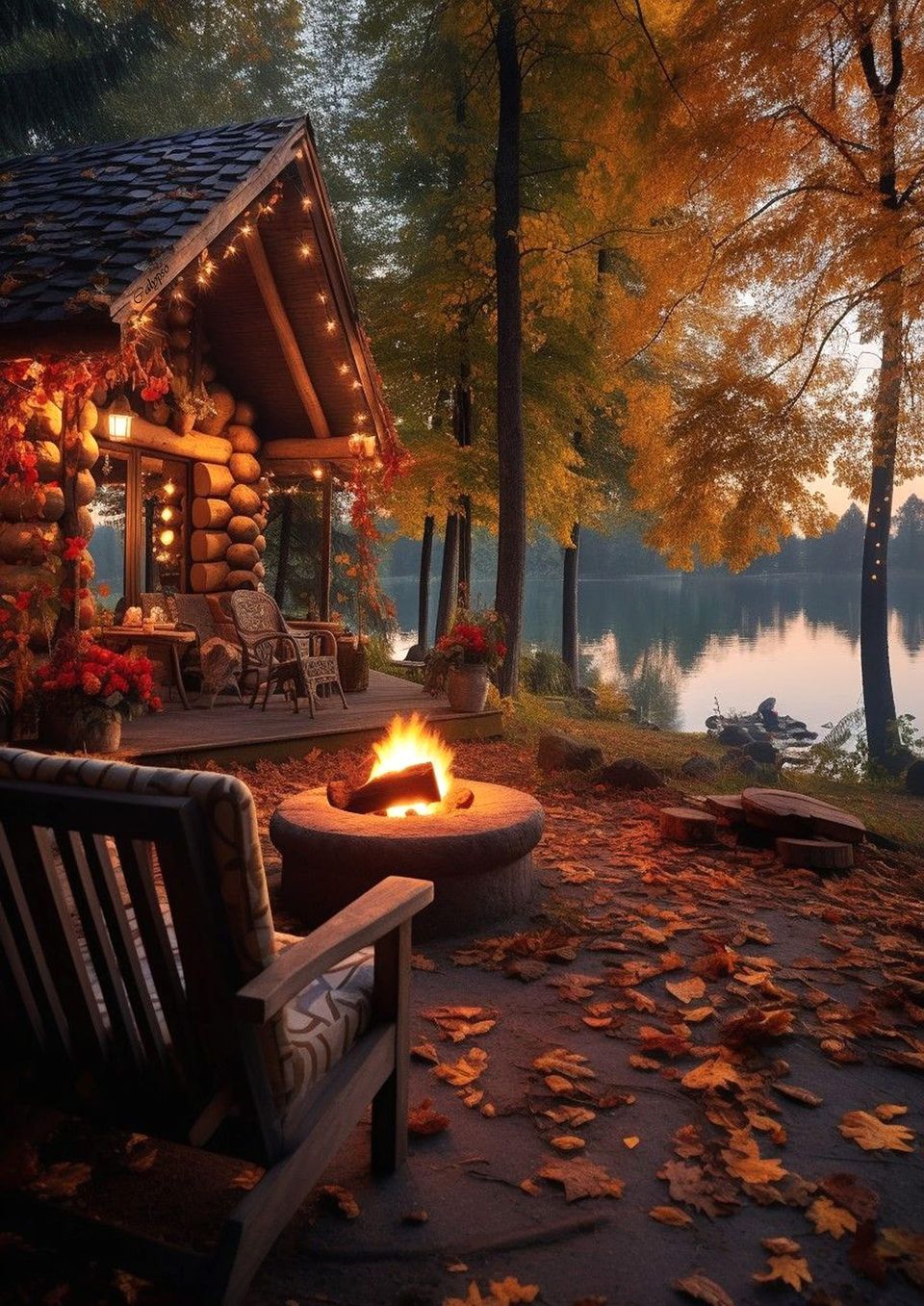 Autumn Cabin Wallpapers Wallpaper Cave