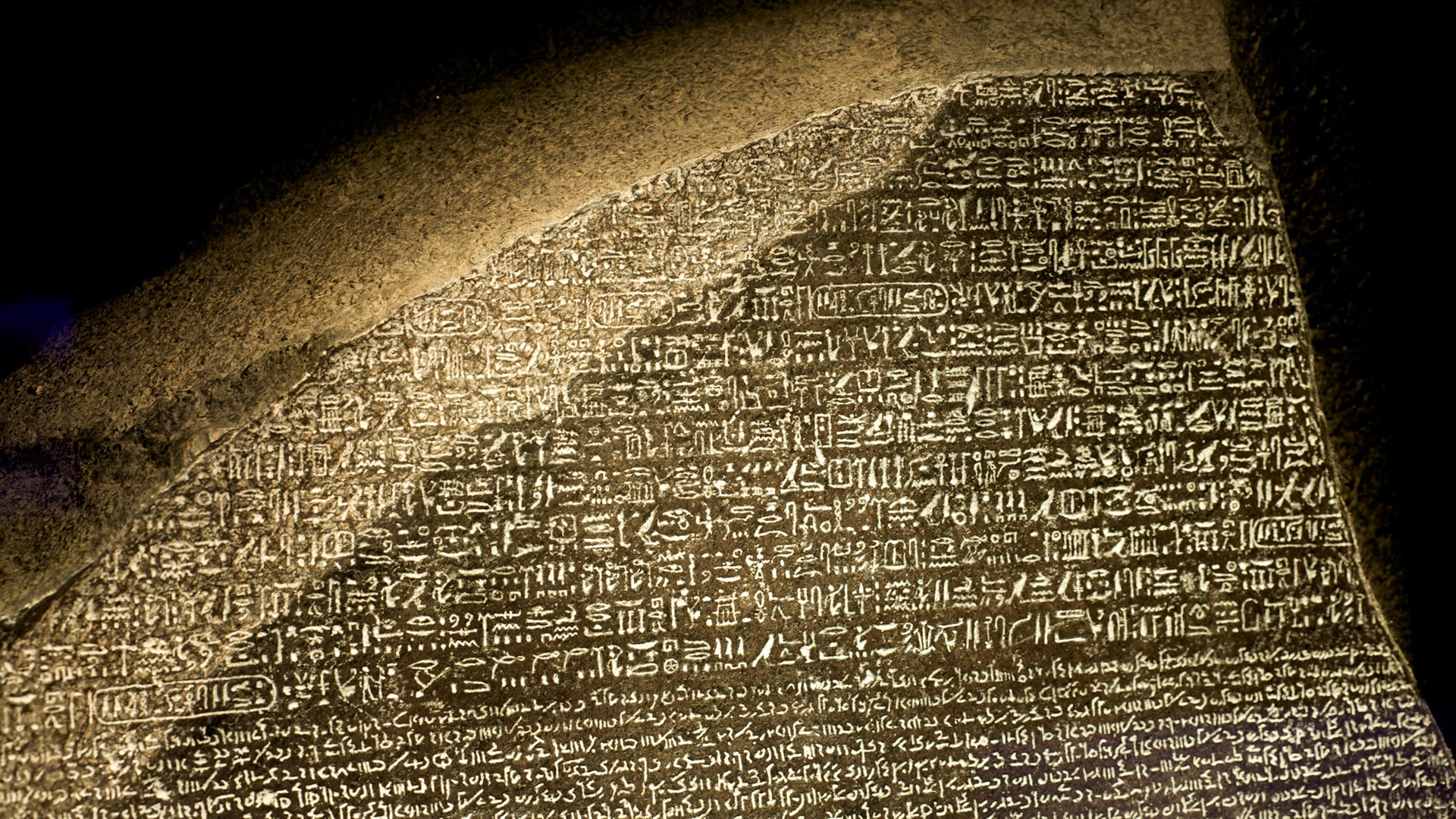 Rosetta Stone found. July 19, 1799