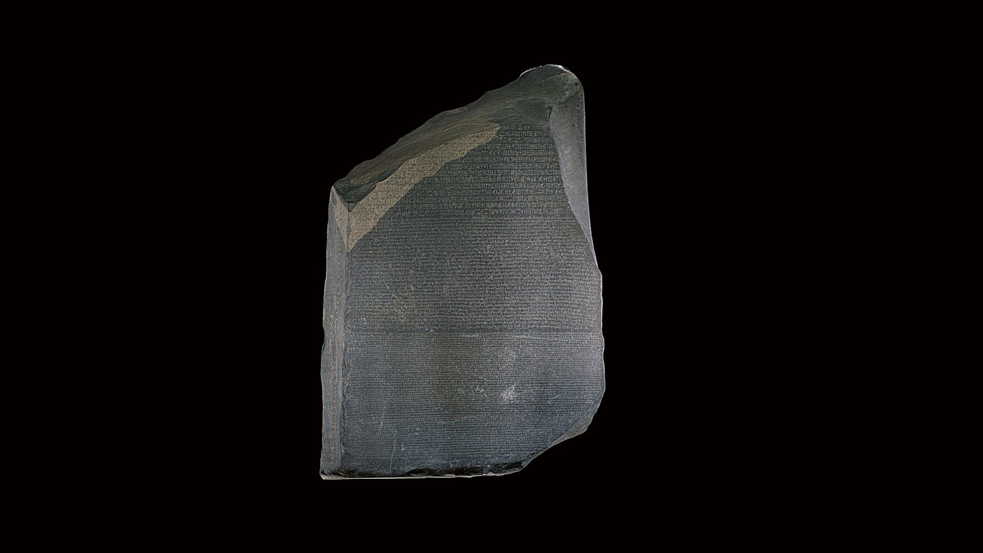 The Rosetta Stone View 3D Image