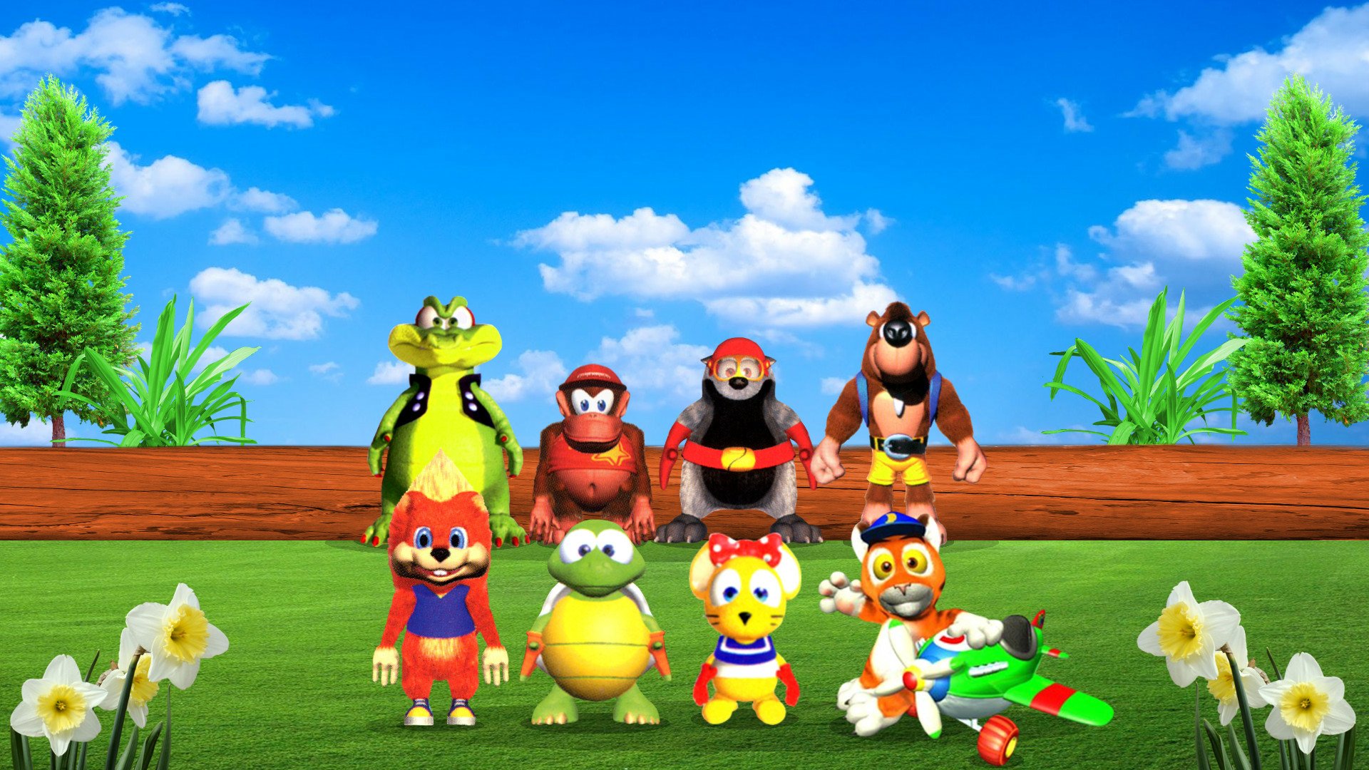 Video Game Diddy Kong Racing HD Wallpaper