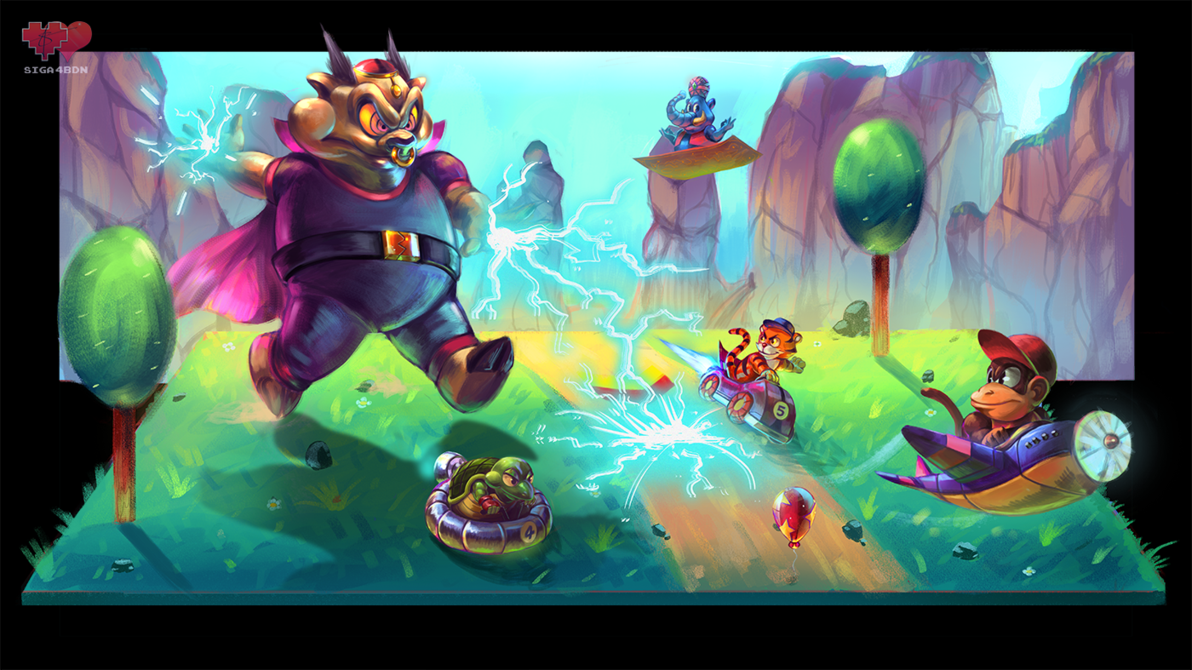 Diddy Kong Racing by Siga4BDN. Diddy