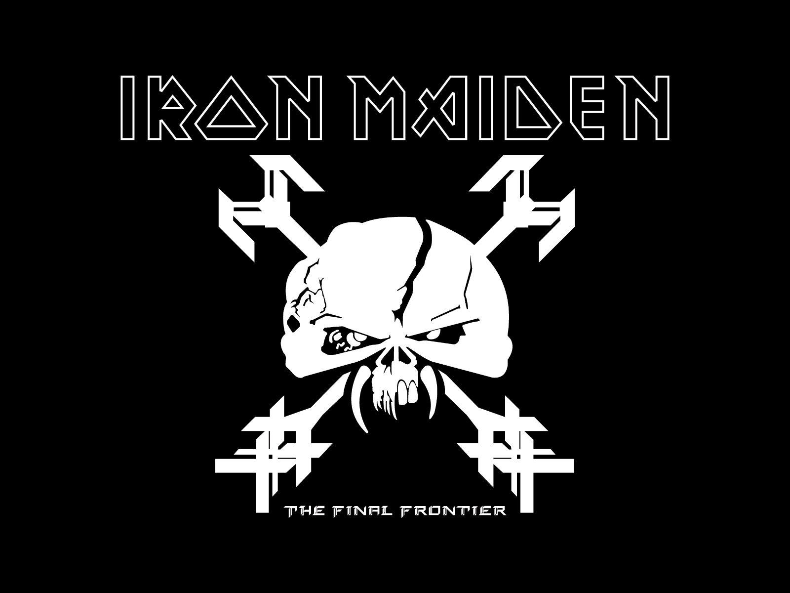 Iron Maiden band logo wallpaper. Band
