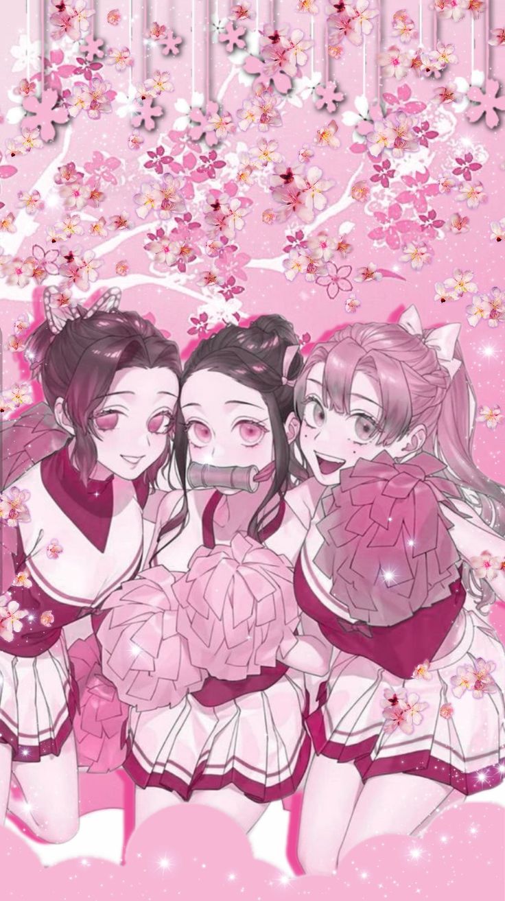 Shinobu, Nezuko & Mitsuri wallpaper