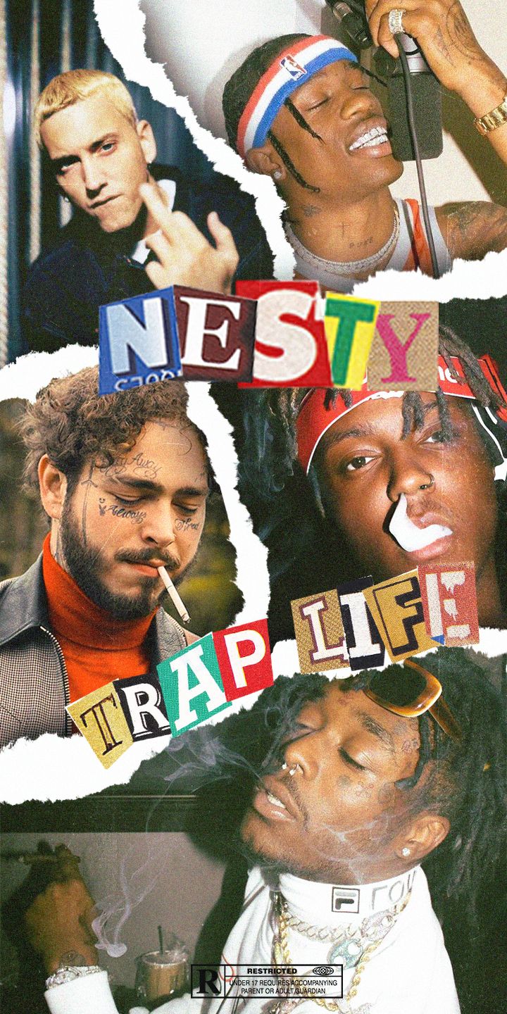 Wallpaper collage. Post Malone, Lil Uzi