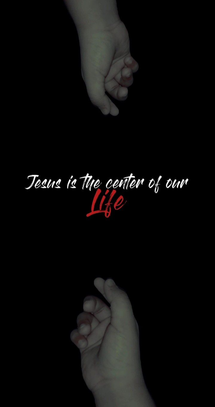 Jesus is the center of our life Black