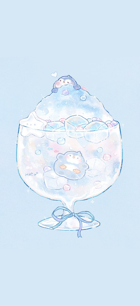 Shaved Ice Pingu Phone & Dekstop
