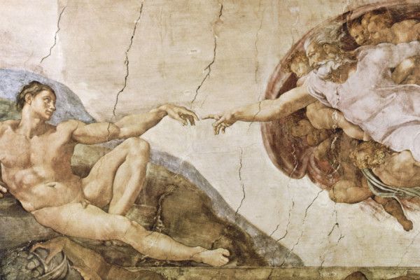 The Creation Of Adam Wall Mural