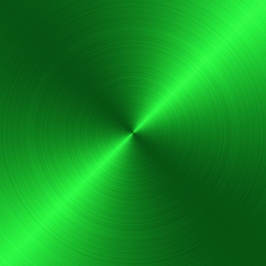 green circular brushed metal background