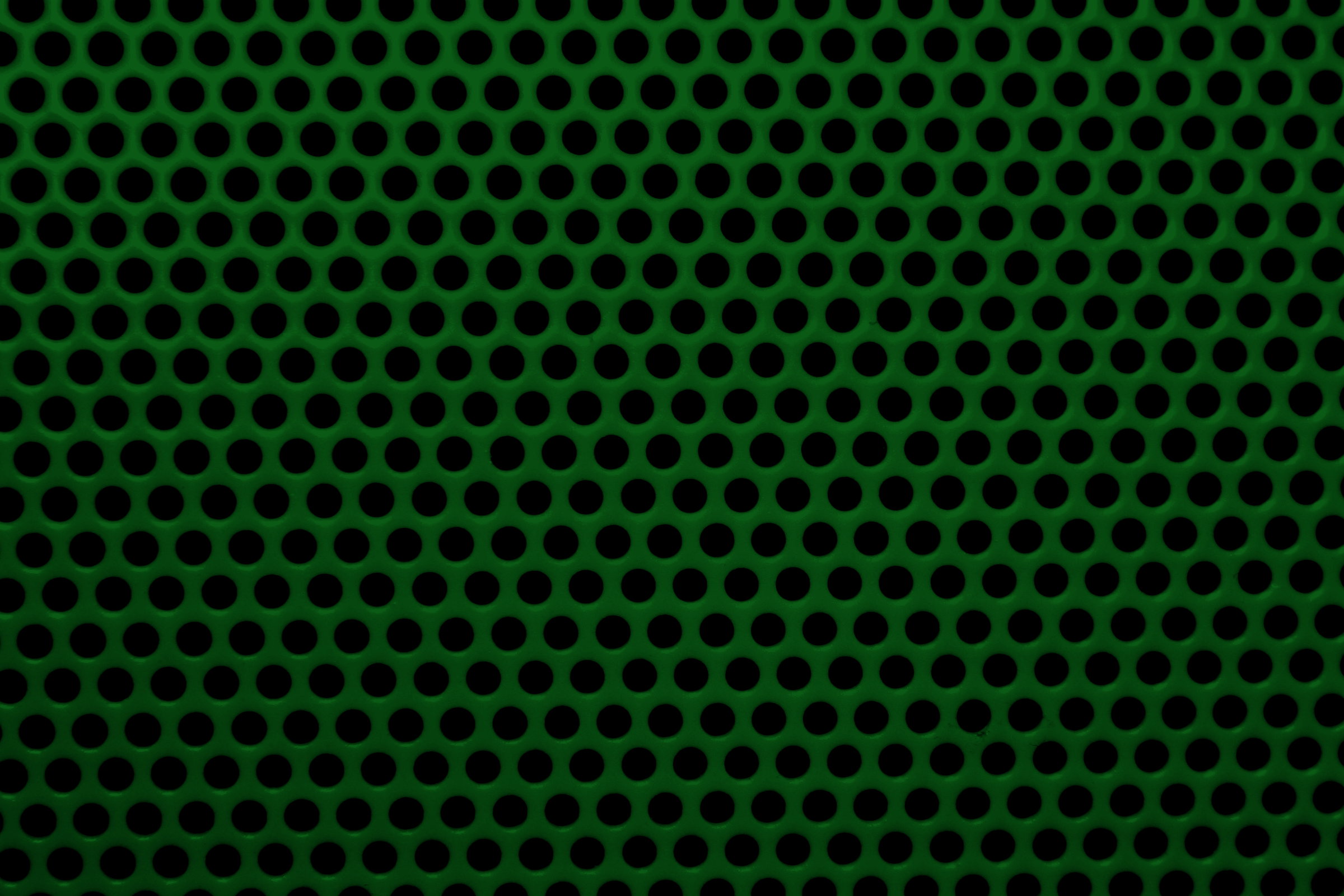 Forest Green Mesh with Round Holes