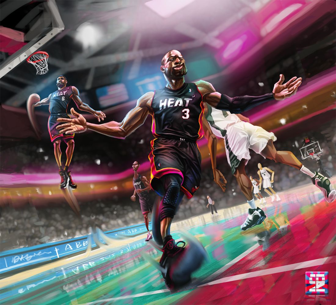 Basketball photography, Lebron and wade