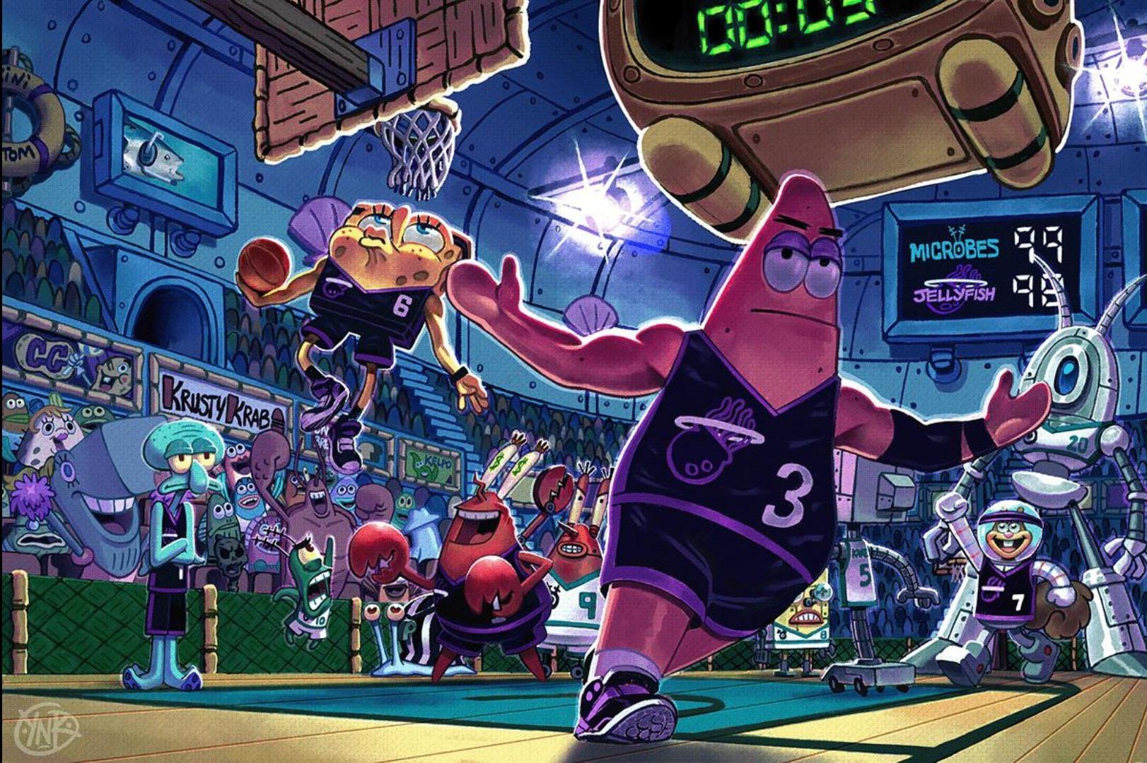 SpongeBob and Patrick Alley Oop, r