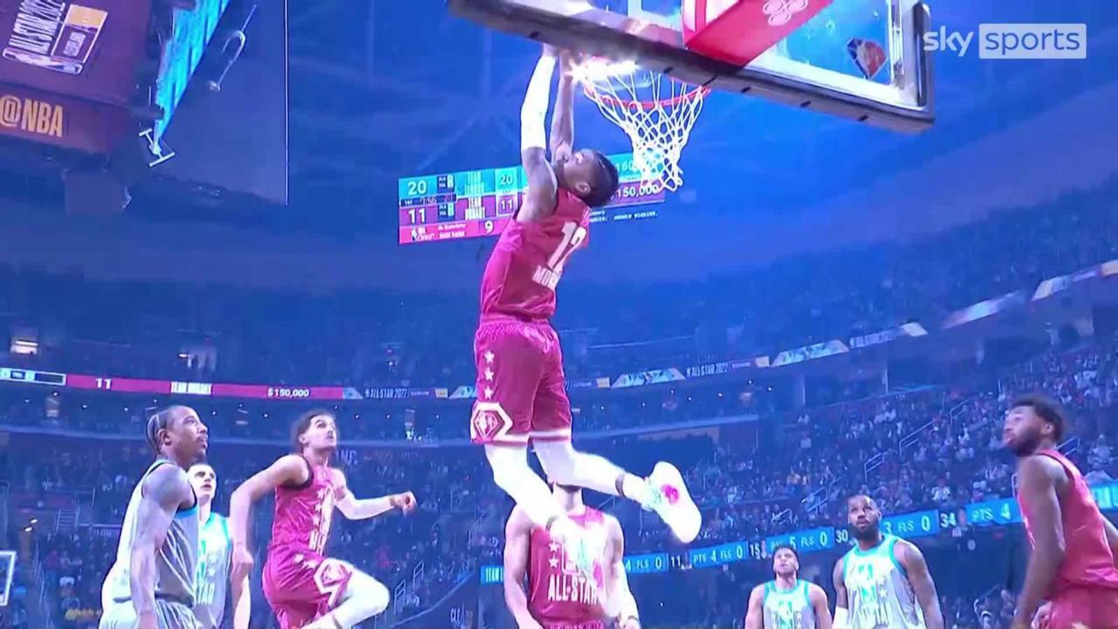 Absurd Reverse Alley Oop Dunk!. NBA