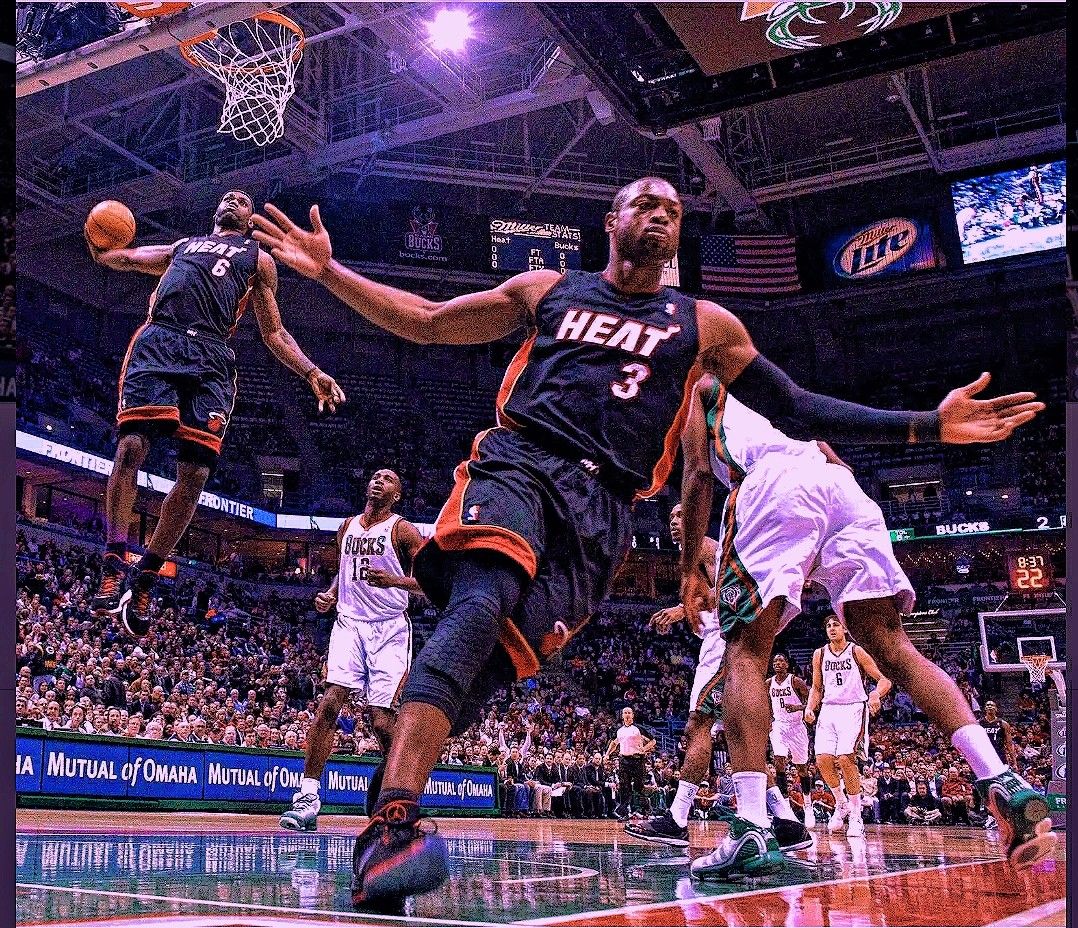 Lebron and wade, Alley oop, Basketball