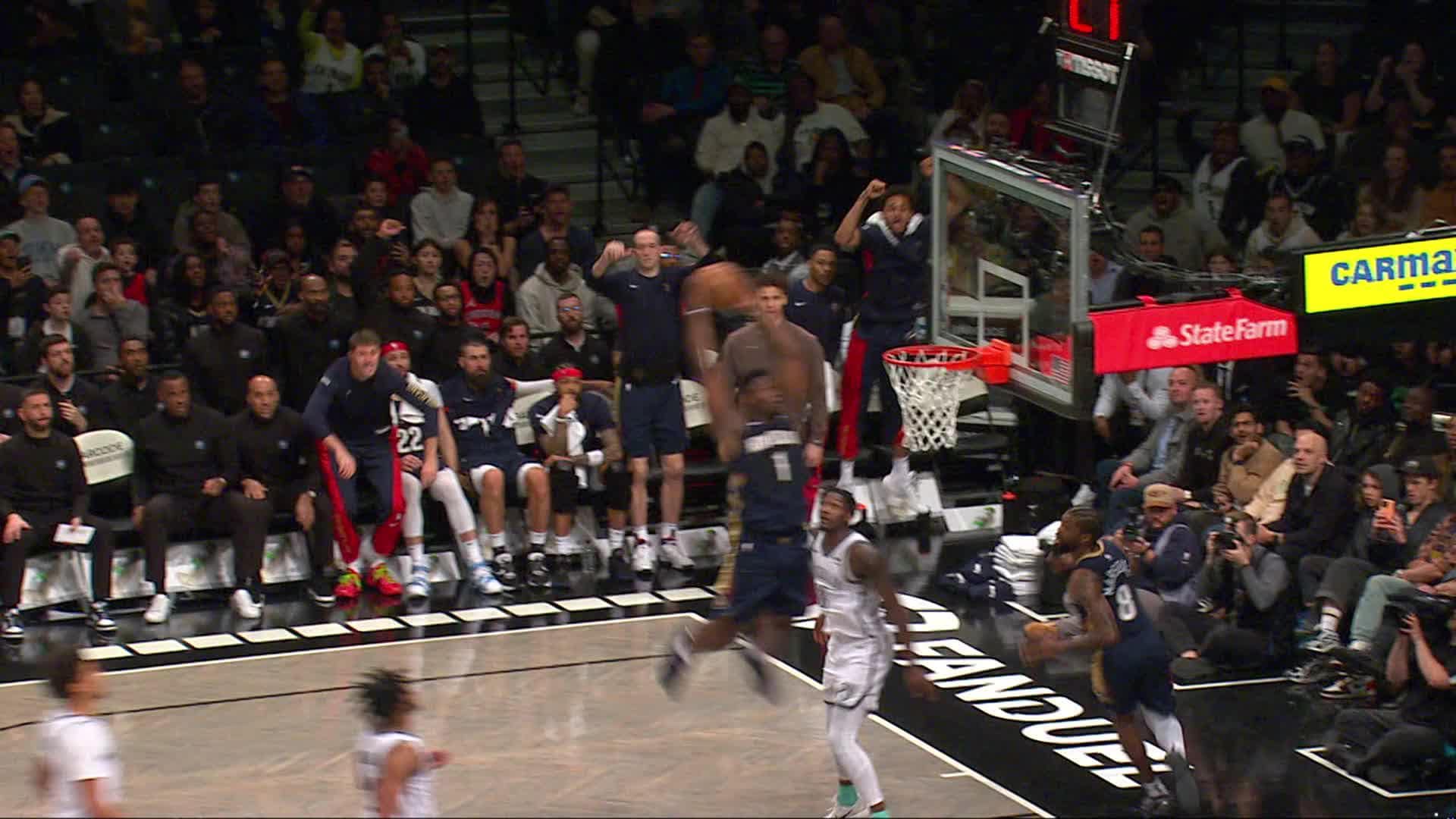 Zion Williamson Alley Oop Slam