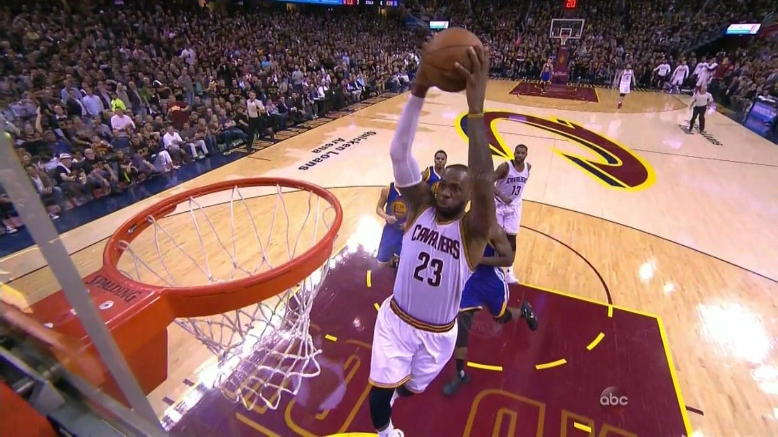 Powerful LeBron James Alley Oop