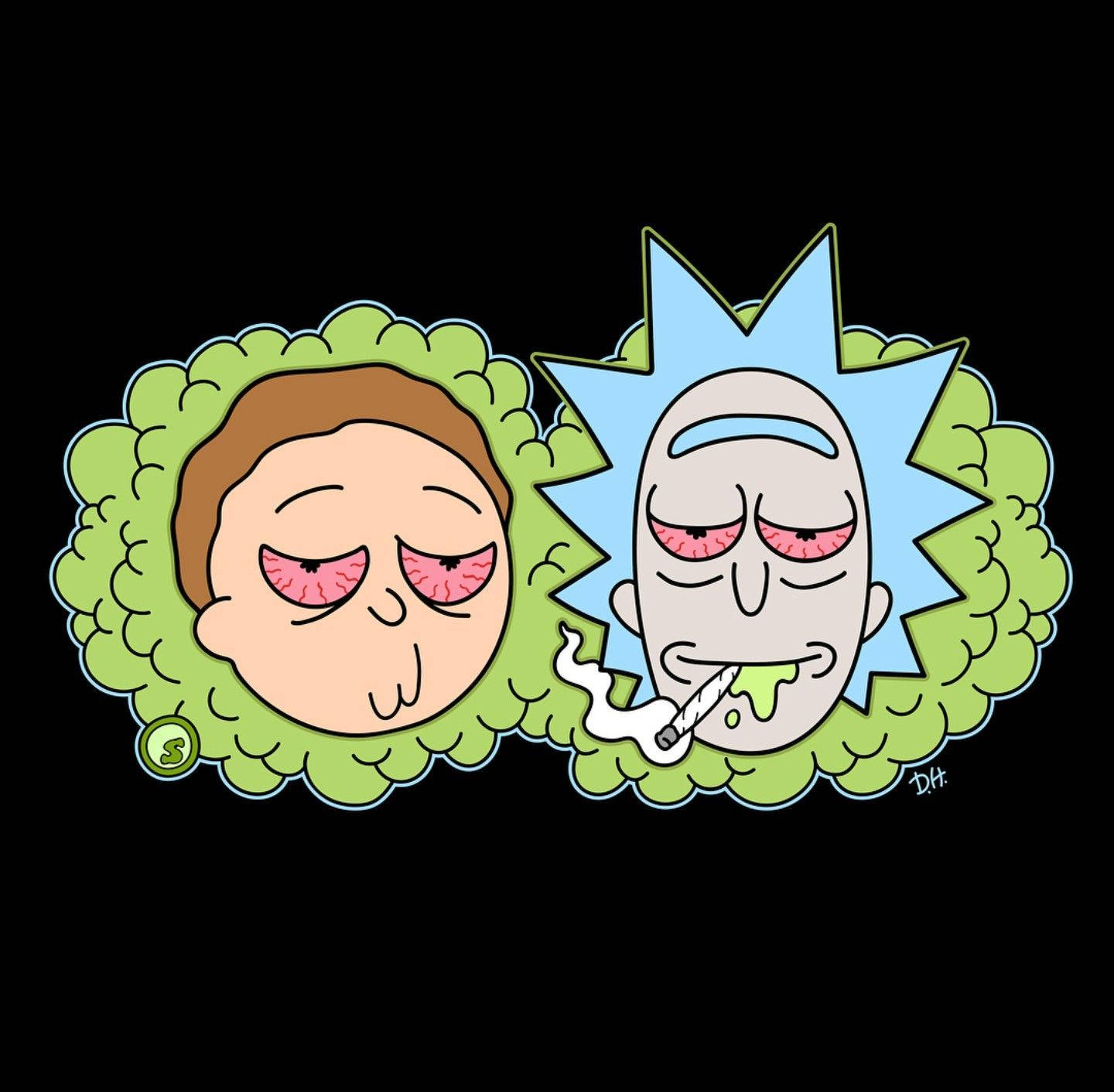 Rick And Morty Weed Wallpaper