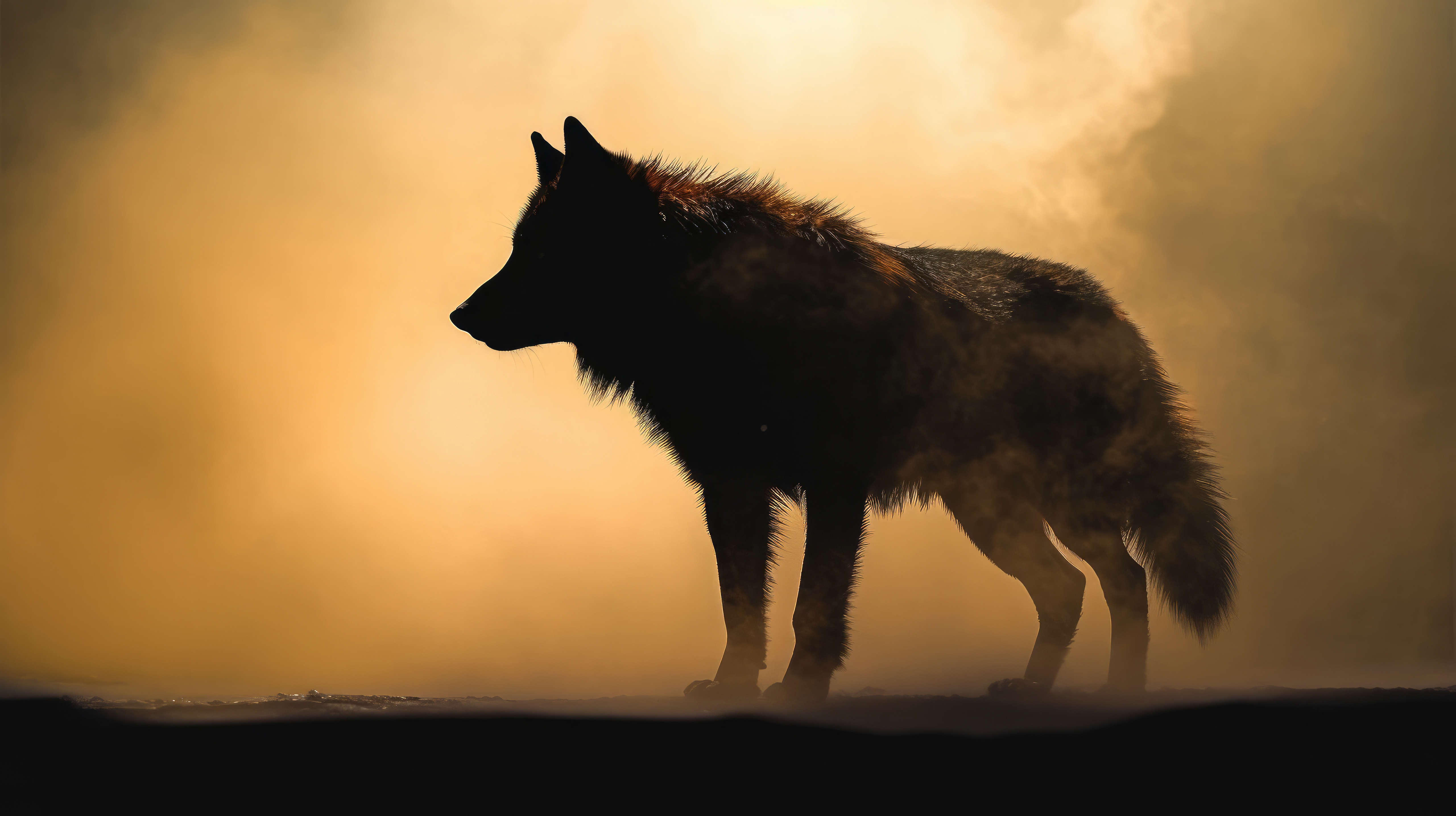 Wolf Dark Night 5k 4K , HD 4k