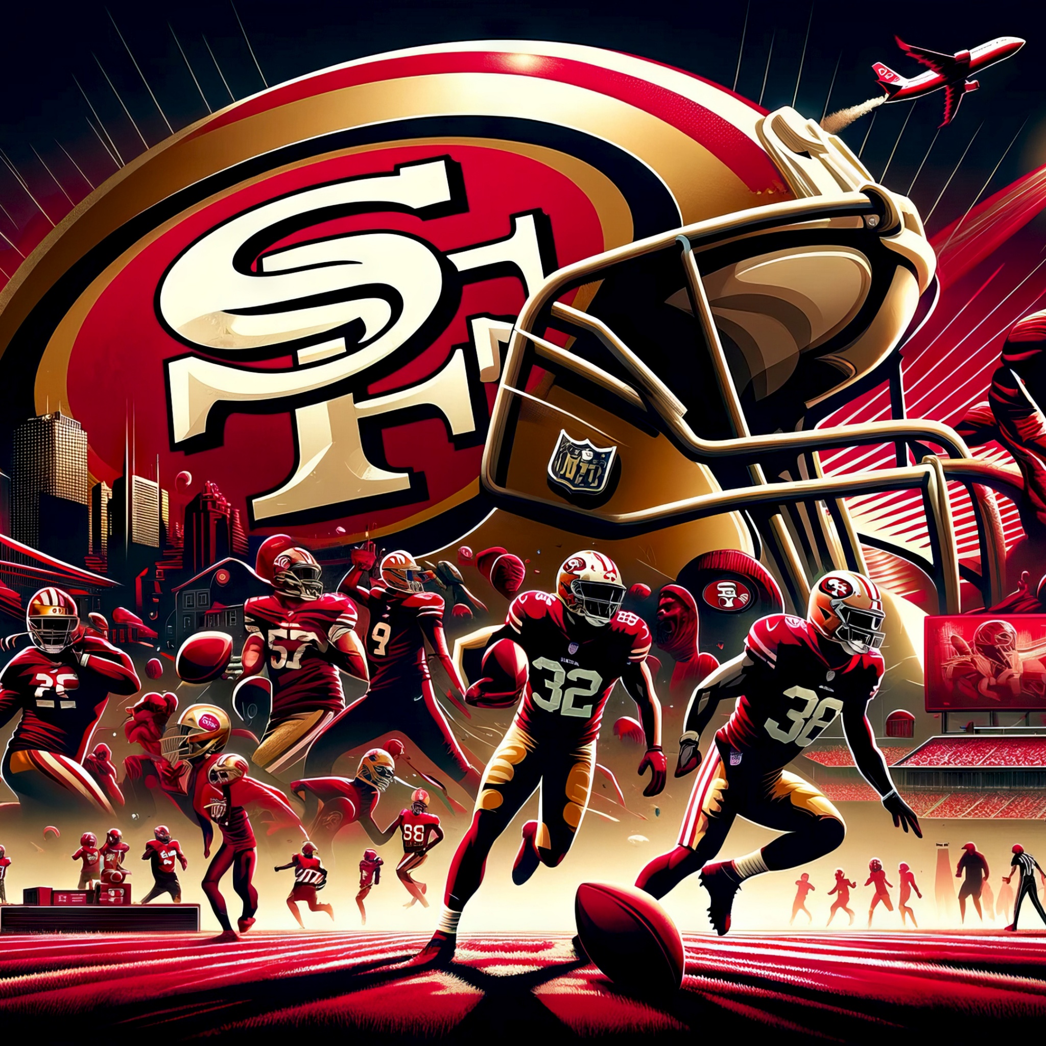 San Francisco 49ers Wallpaper 4K, NFL