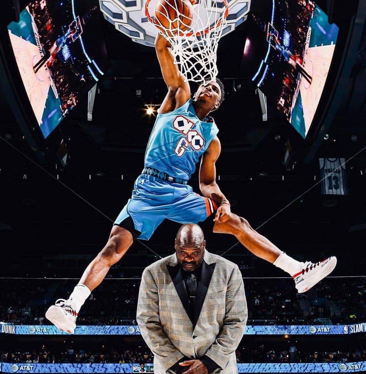 Nba slam dunk contest, Shaquille o'neal