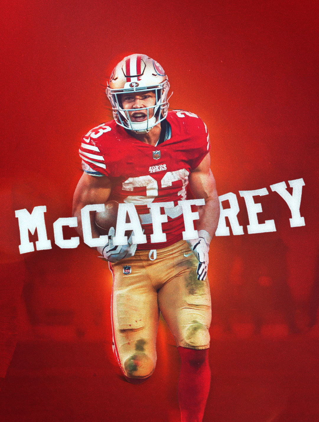 49ers McCaffrey 4k Wallpaper