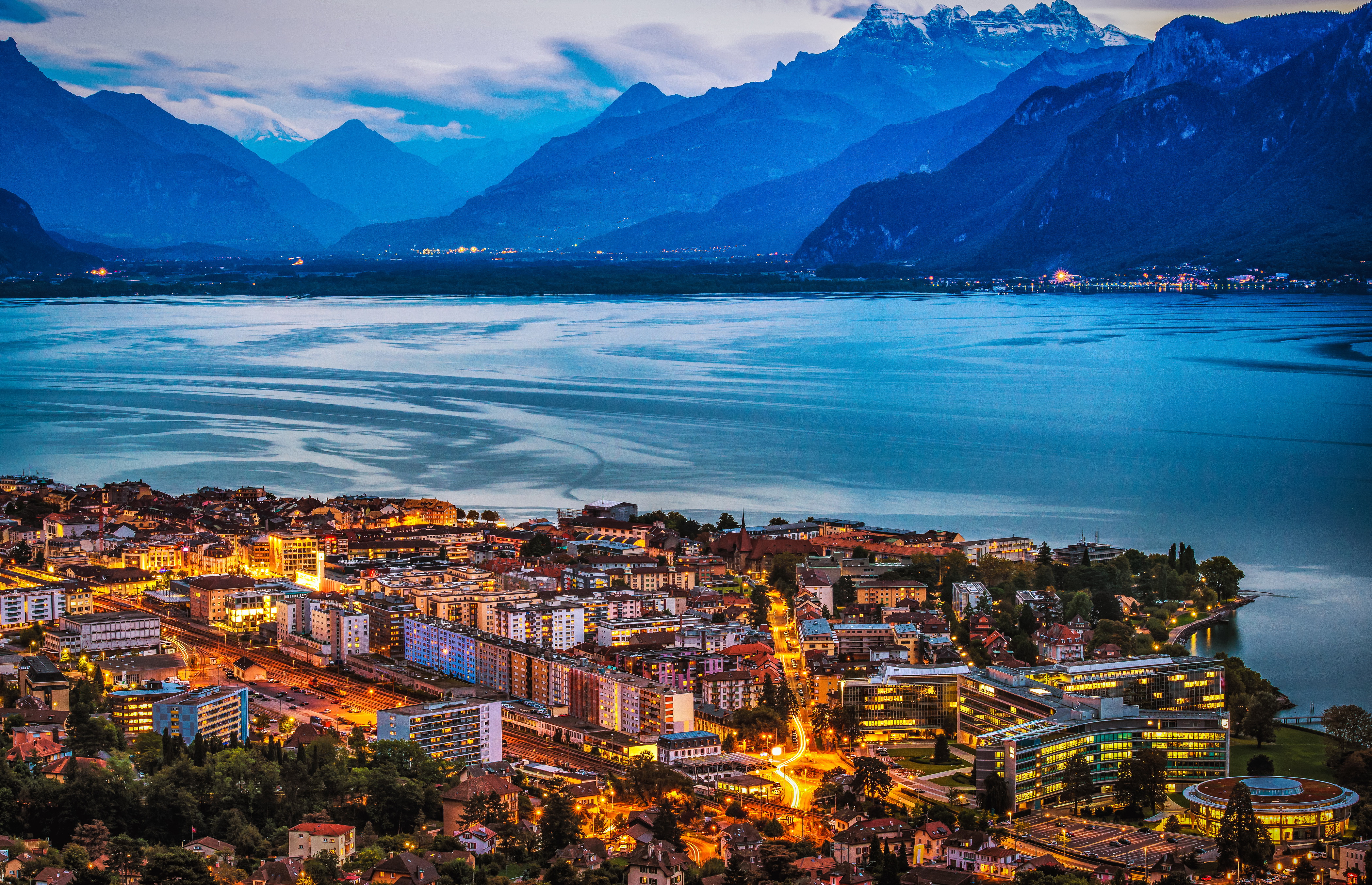 Image Switzerland Vevey on Lake Geneva