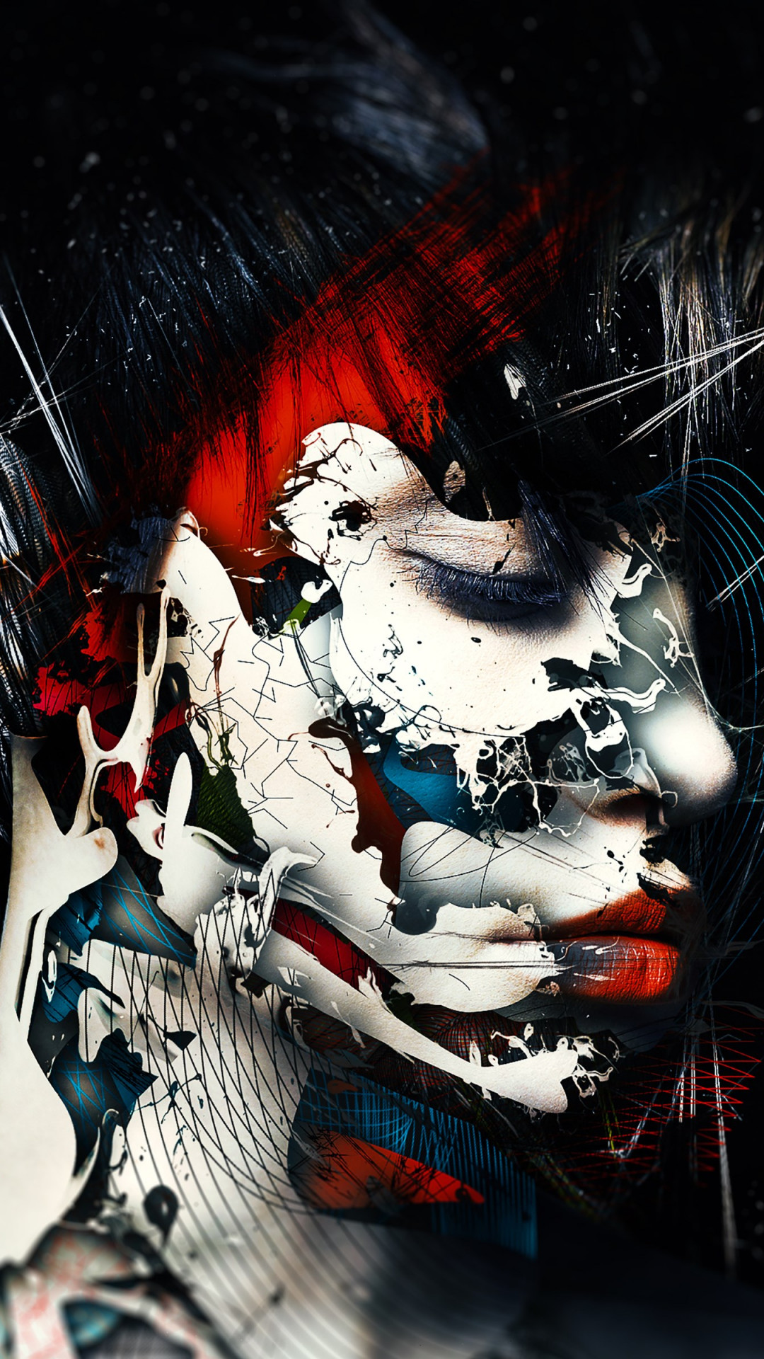 art: Surreal portrait 1080x1920