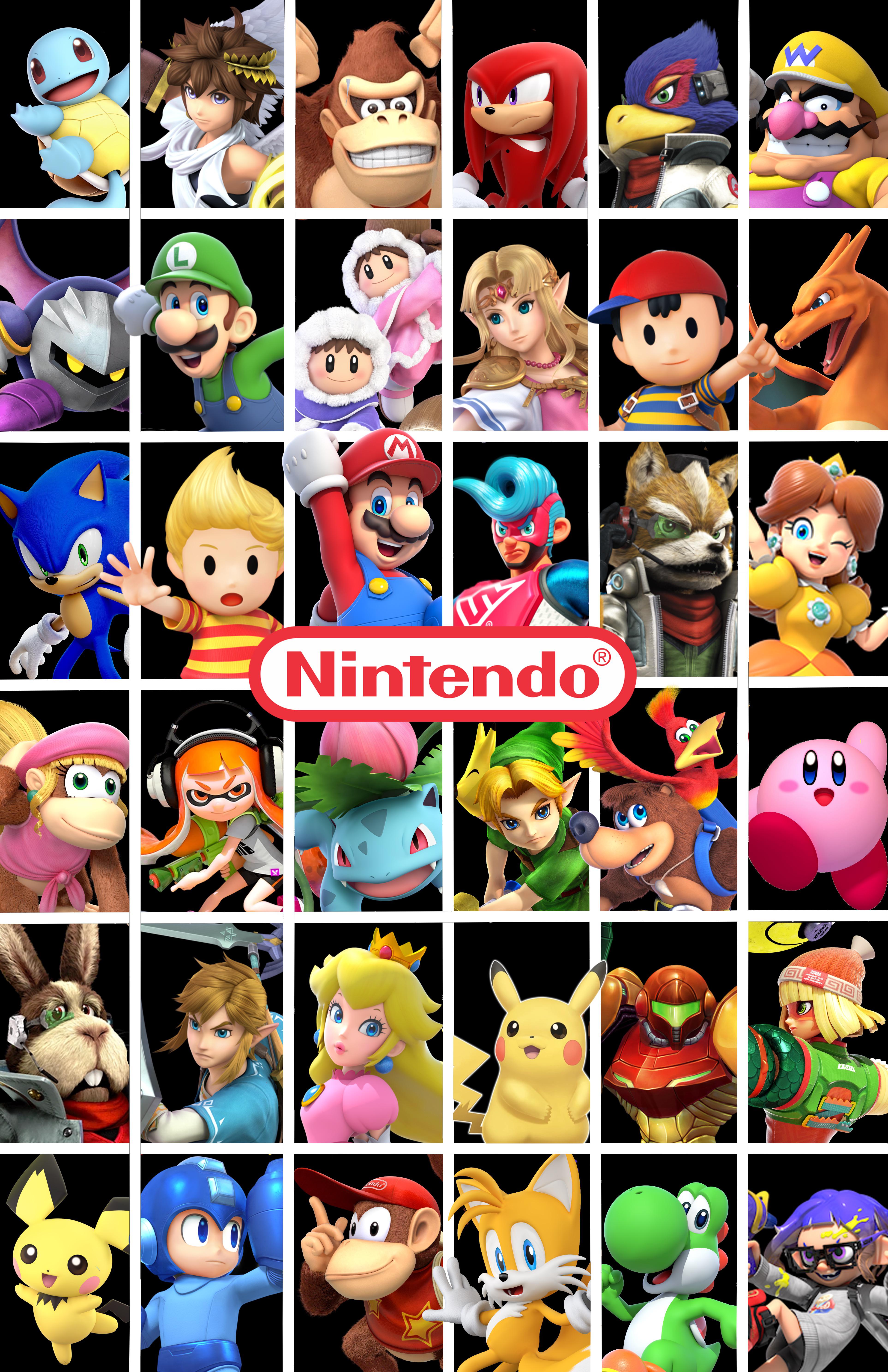 Nintendo All Character Wallpapers - Wallpaper Cave