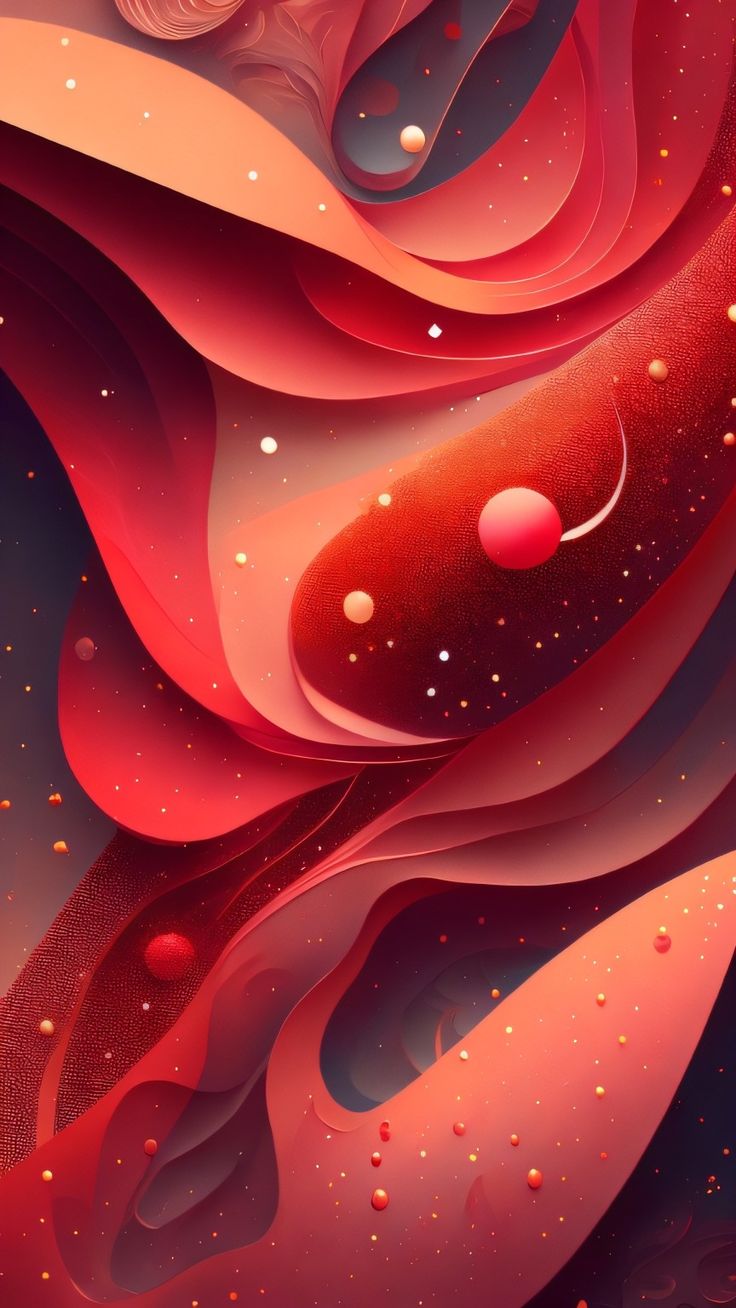 Red Abstract Phone Wallpaper