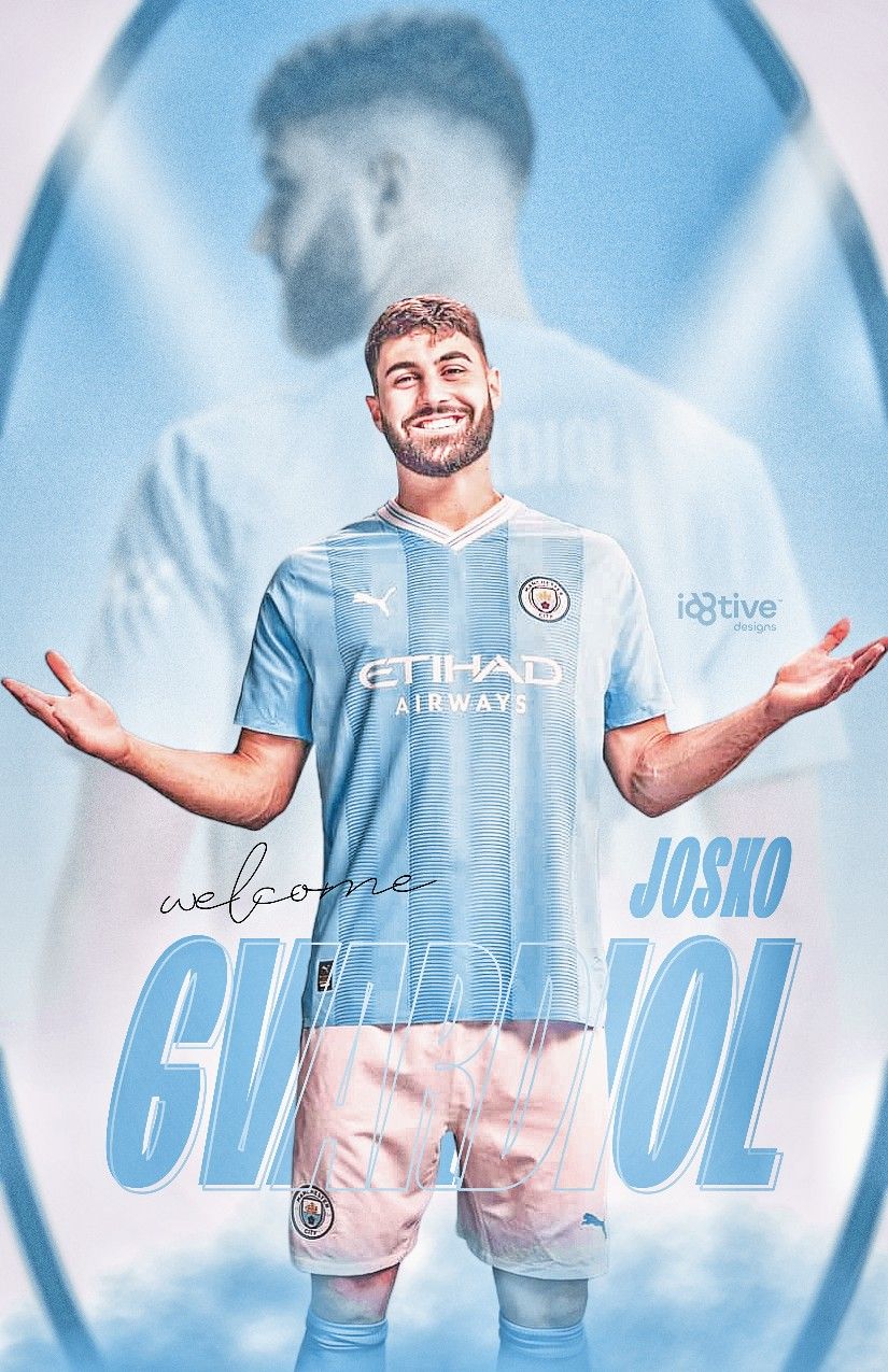 Josko Gvardiol Manchester city poster