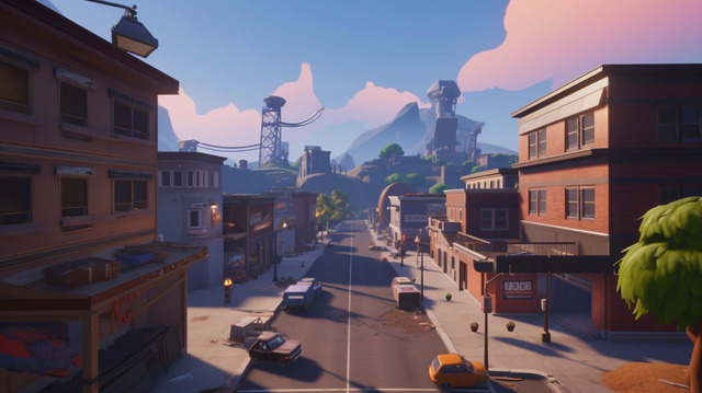 Tilted Towers Picture Background Image