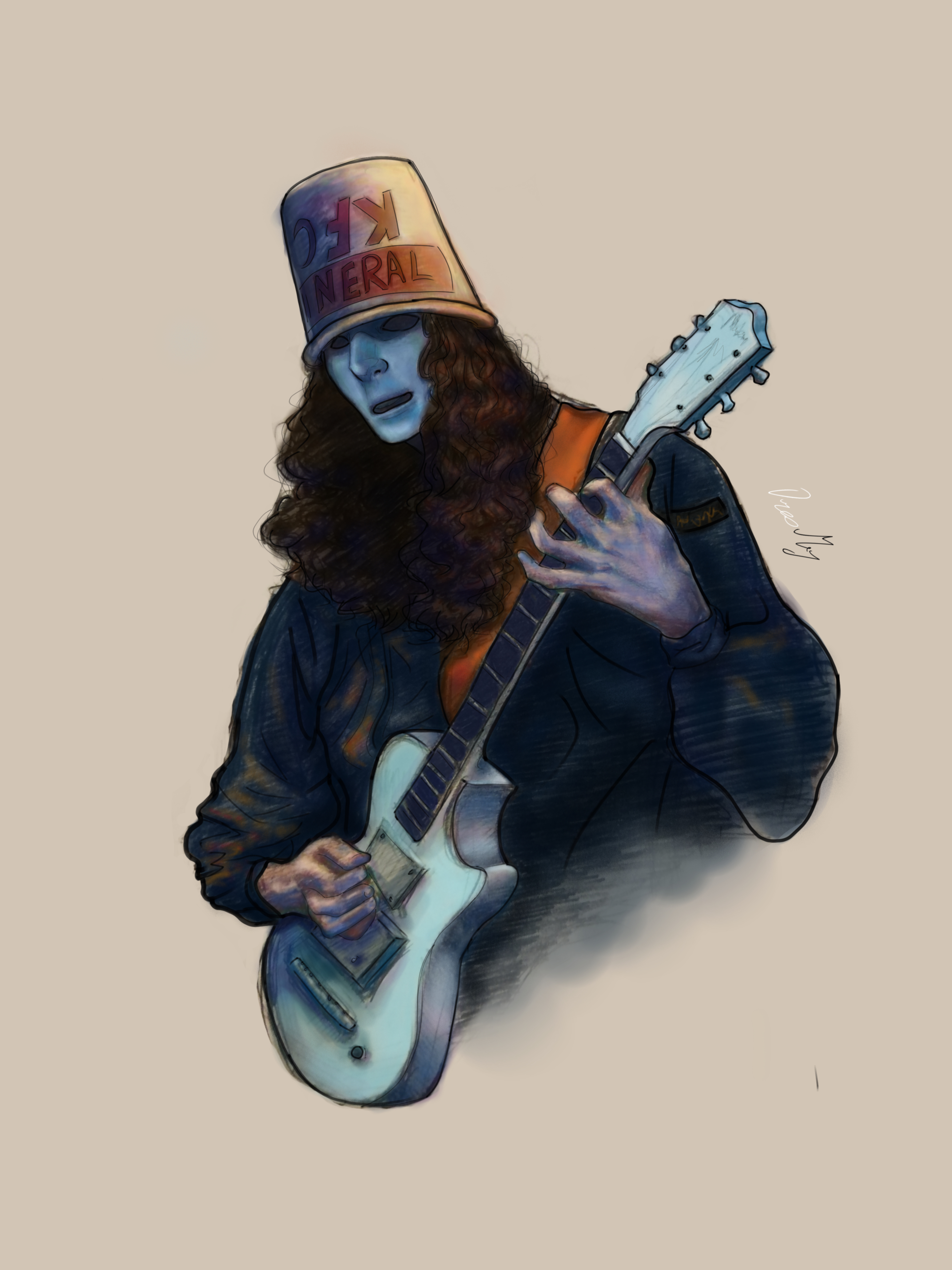 Buckethead fanart (original by me) So I