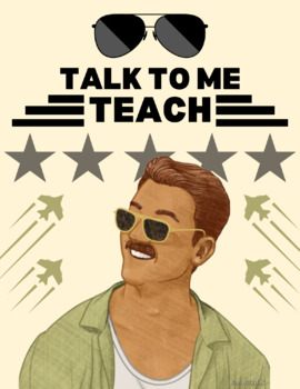 Top Gun Rooster Teacher Poster By Pink