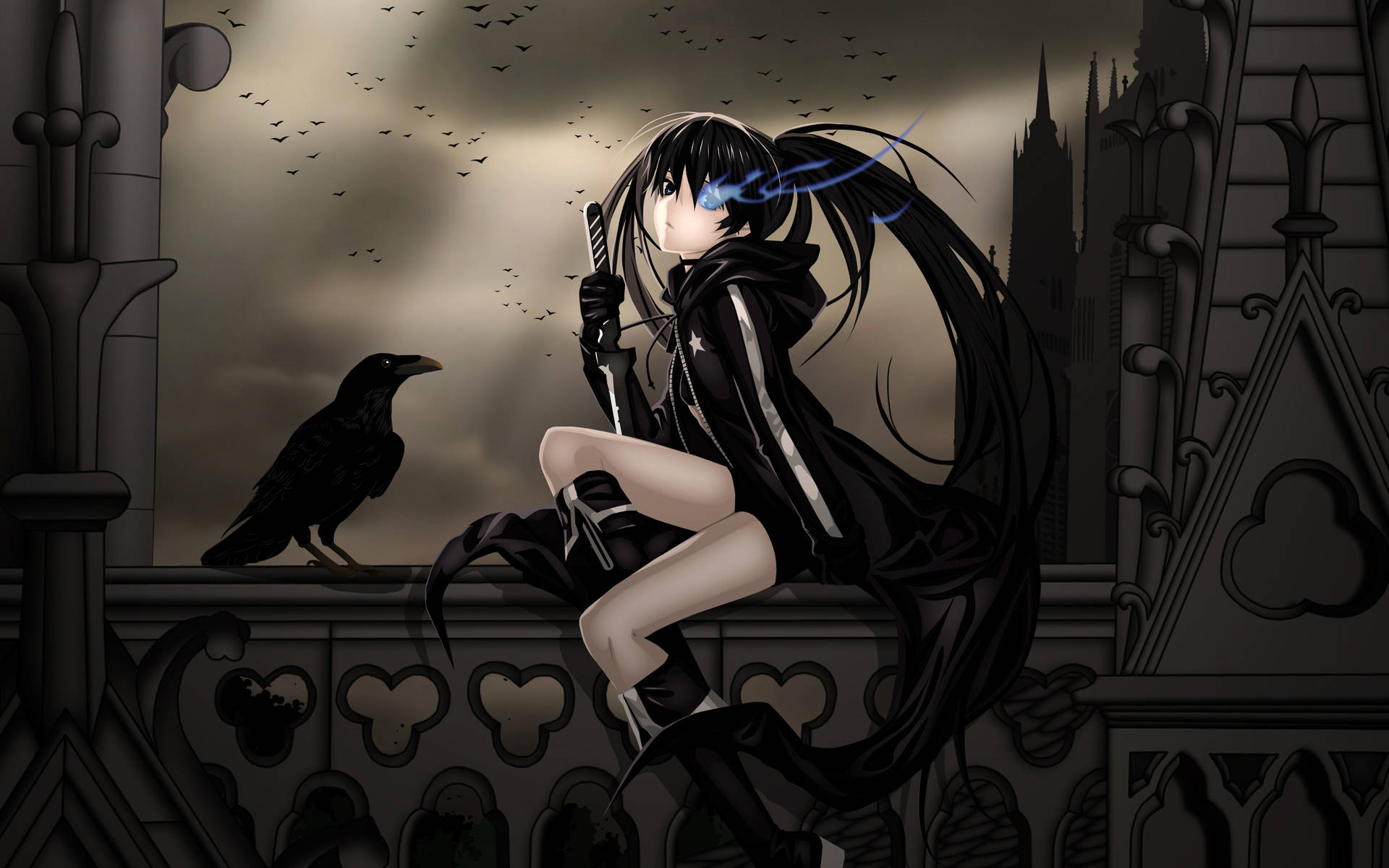 Download Aesthetic Anime Emo Girl Raven