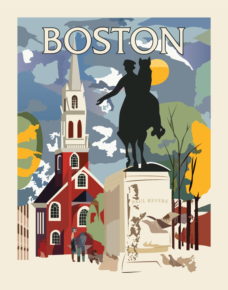 Boston Paul Revere Monument & Old North