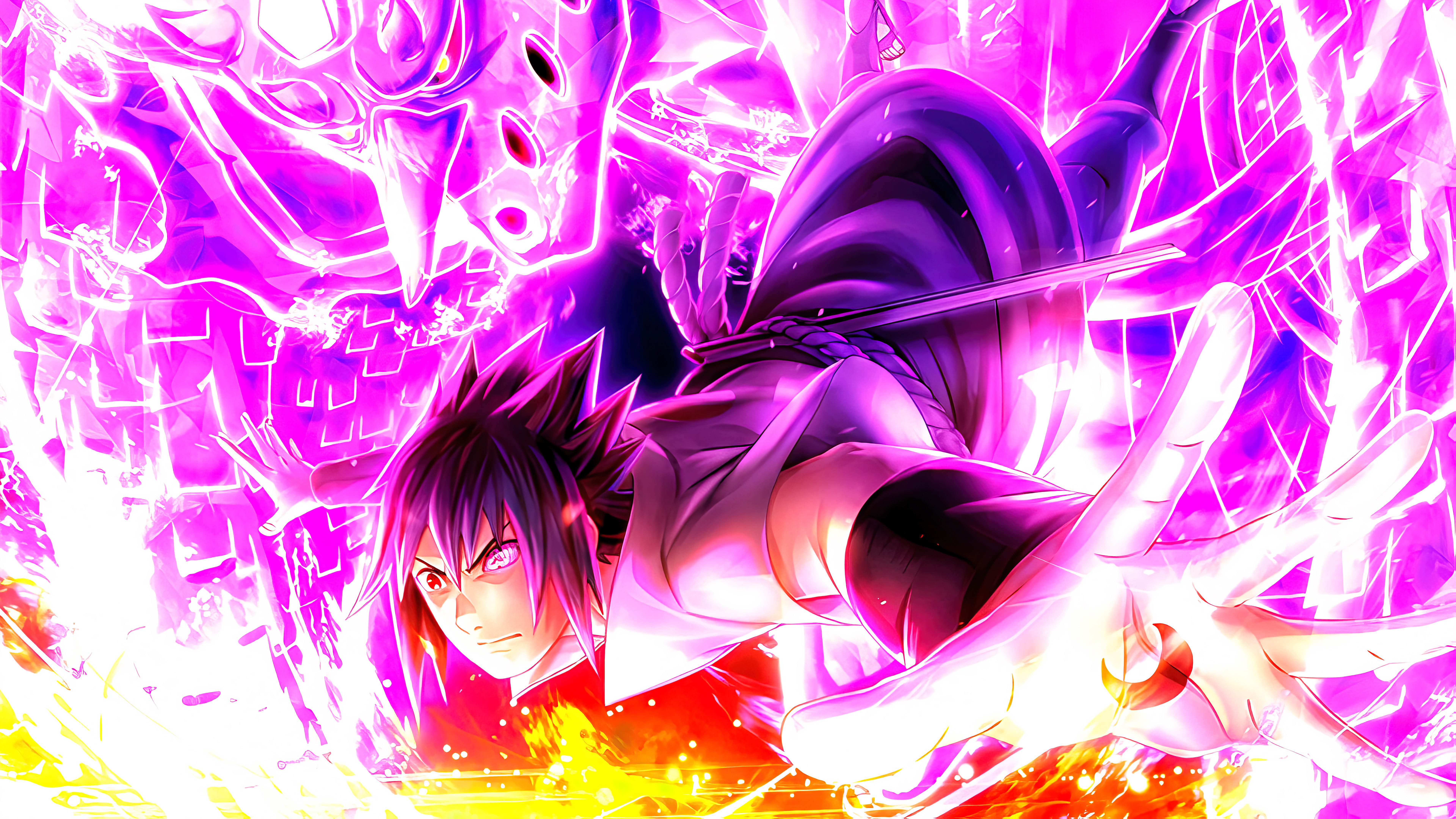 Sasuke Susanoo Wallpaper 8K