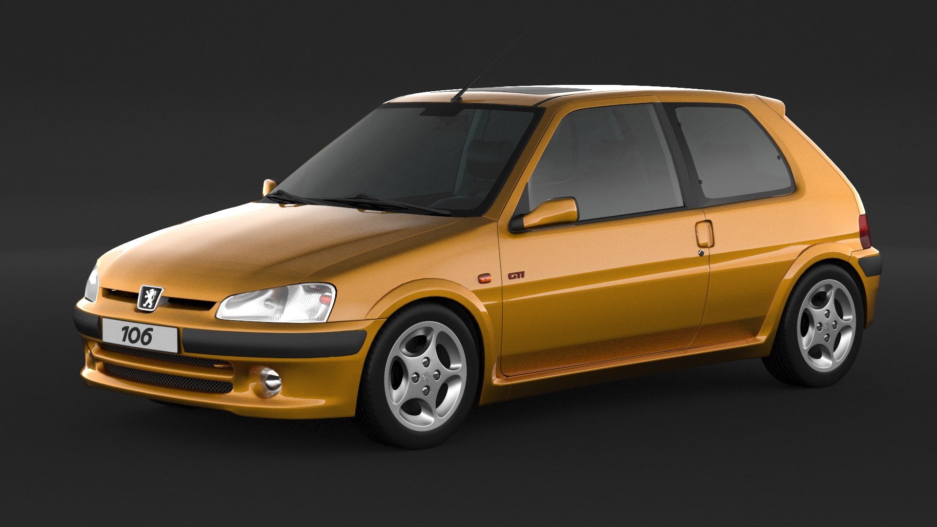 3D Model 106 Gti Peugeot
