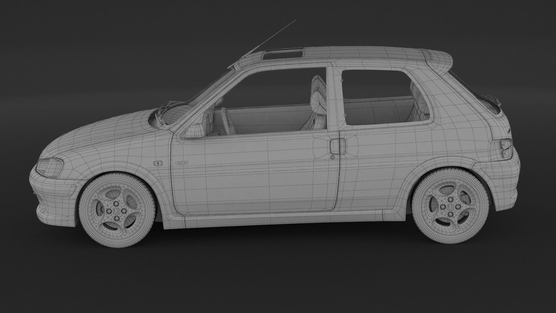 Peugeot 106 Gti 3D Model $65 - .unknown