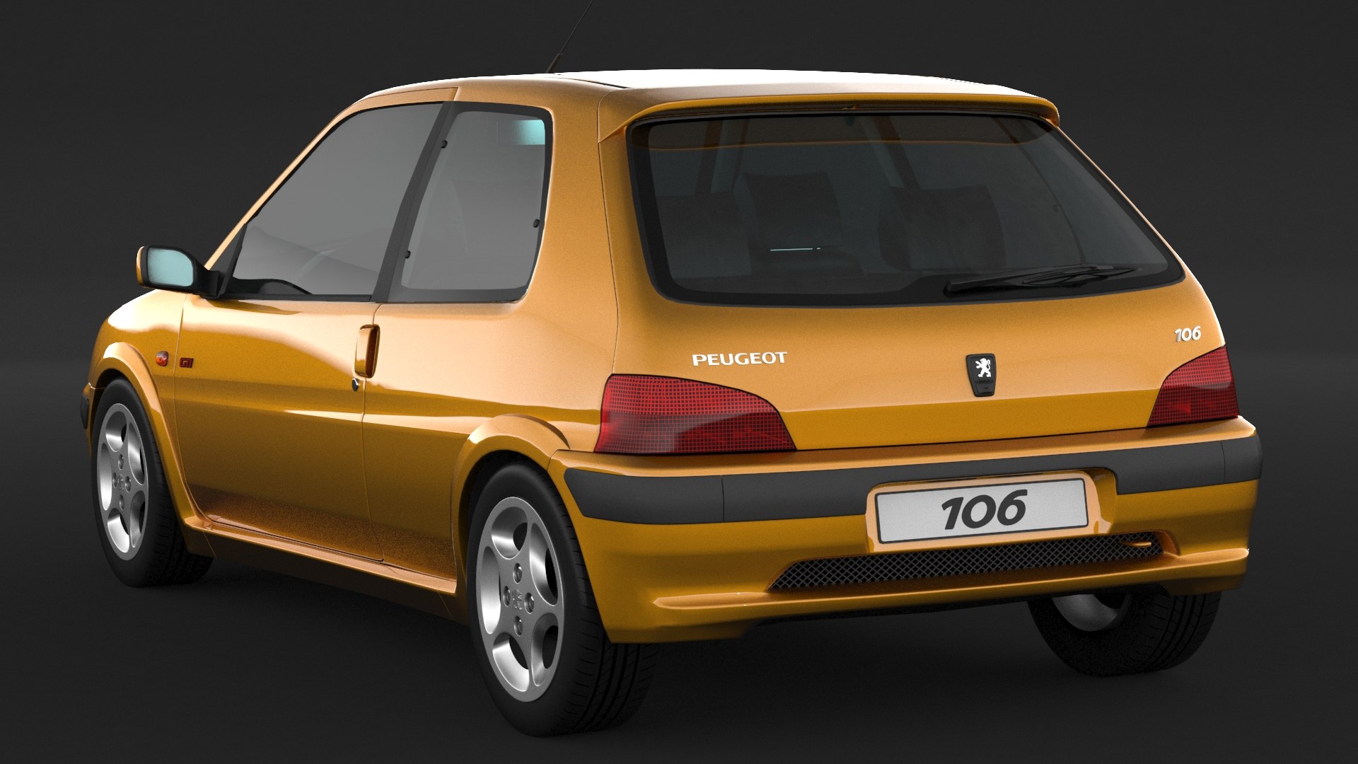 3D Model 106 Gti Peugeot