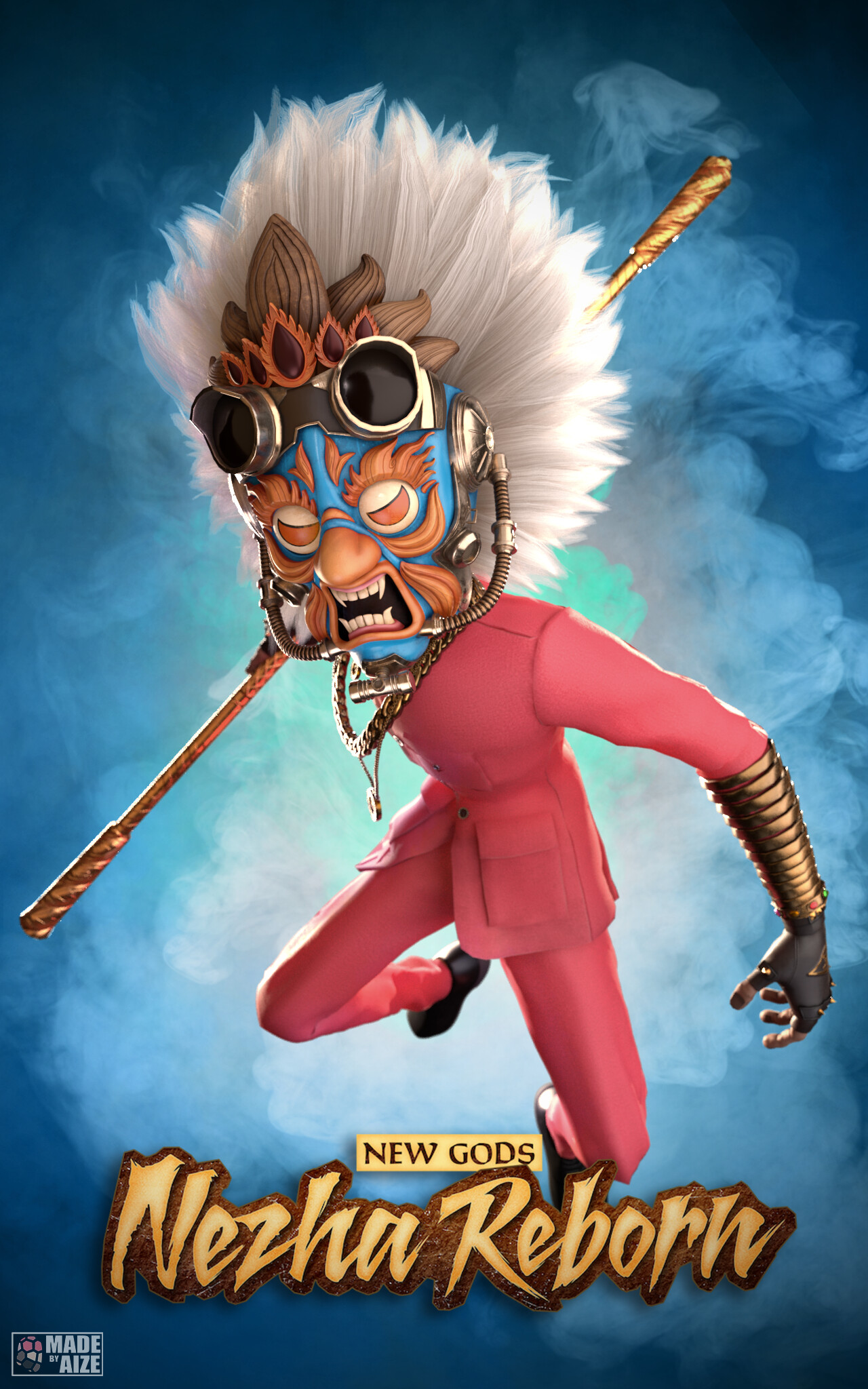 Aize KING (fanart). New Gods