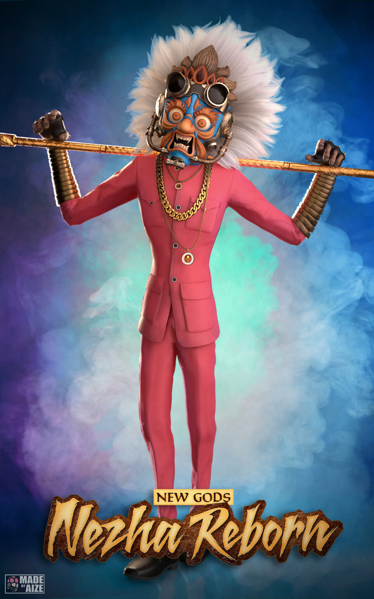 Aize KING (fanart). New Gods