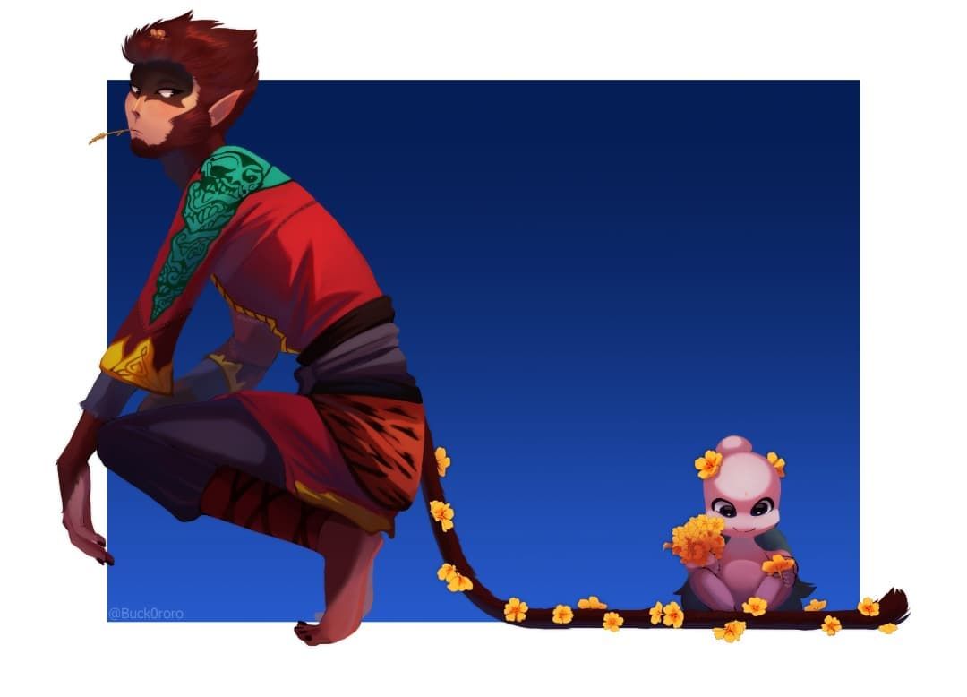 Monkey king, Sun wukong, Cartoon wallpaper