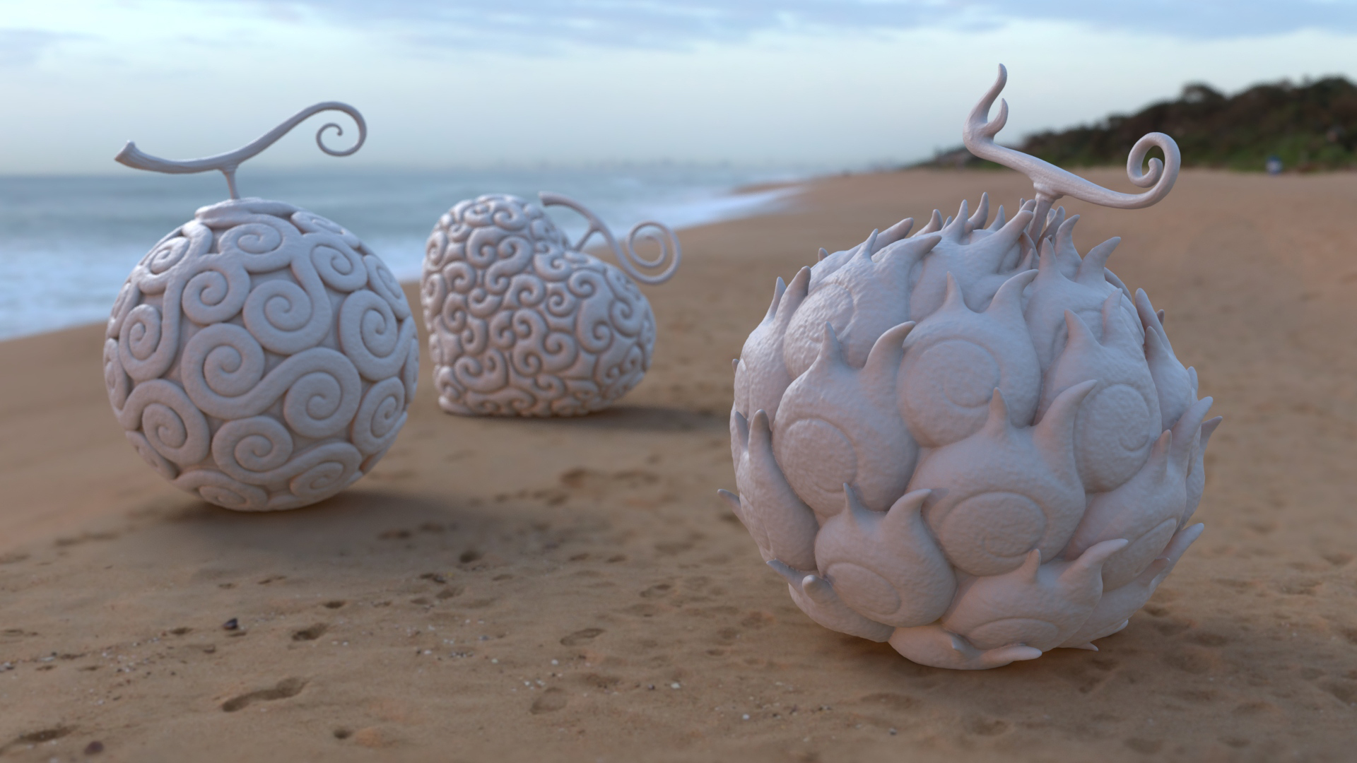 3D file Gomu Gomu no Mi + Mera Mera no