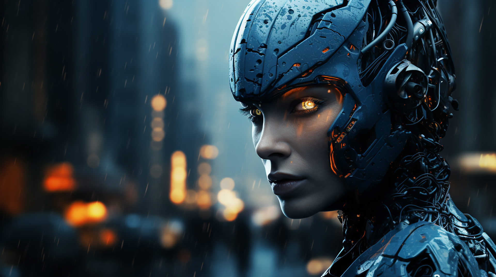 Killer Ai robot wallpaper 2024. AI