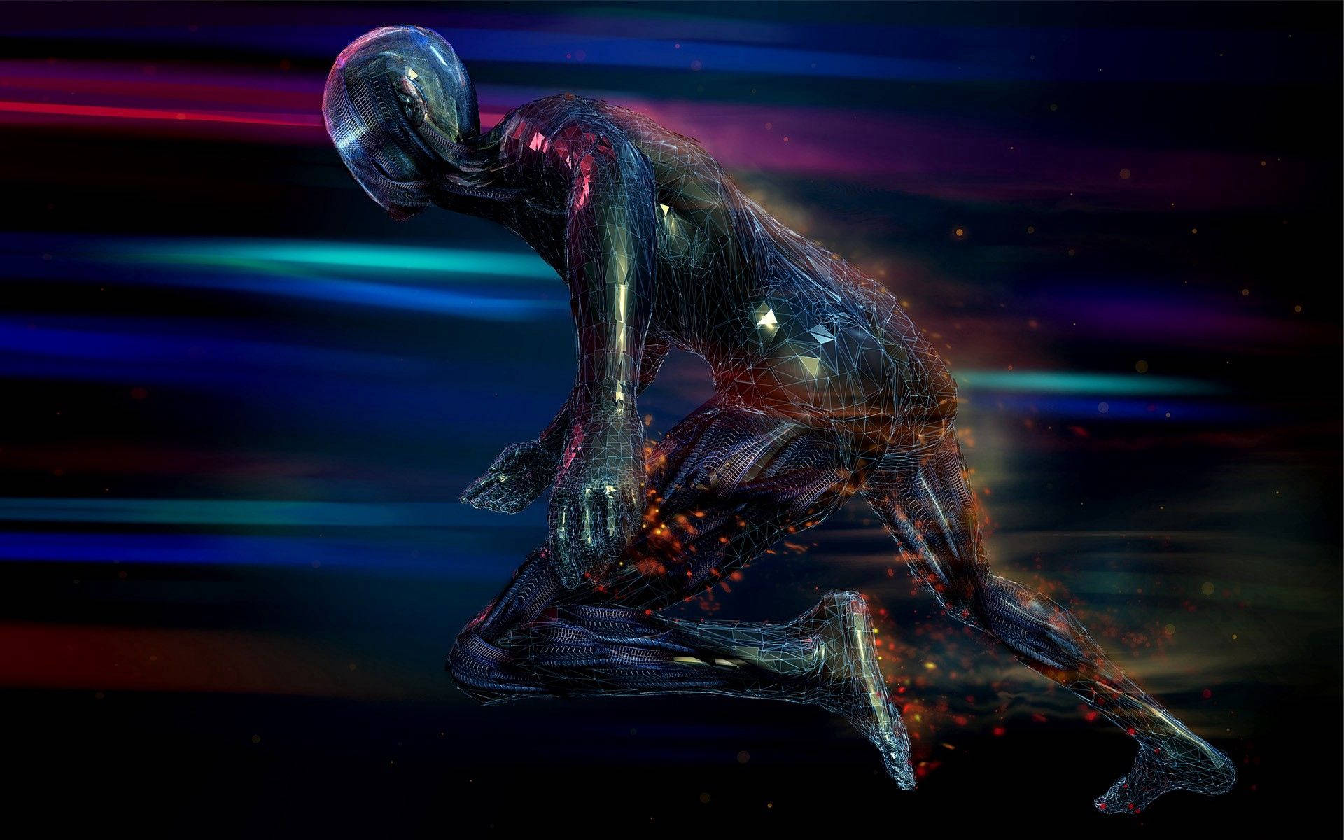 Download free Running Futuristic Robot