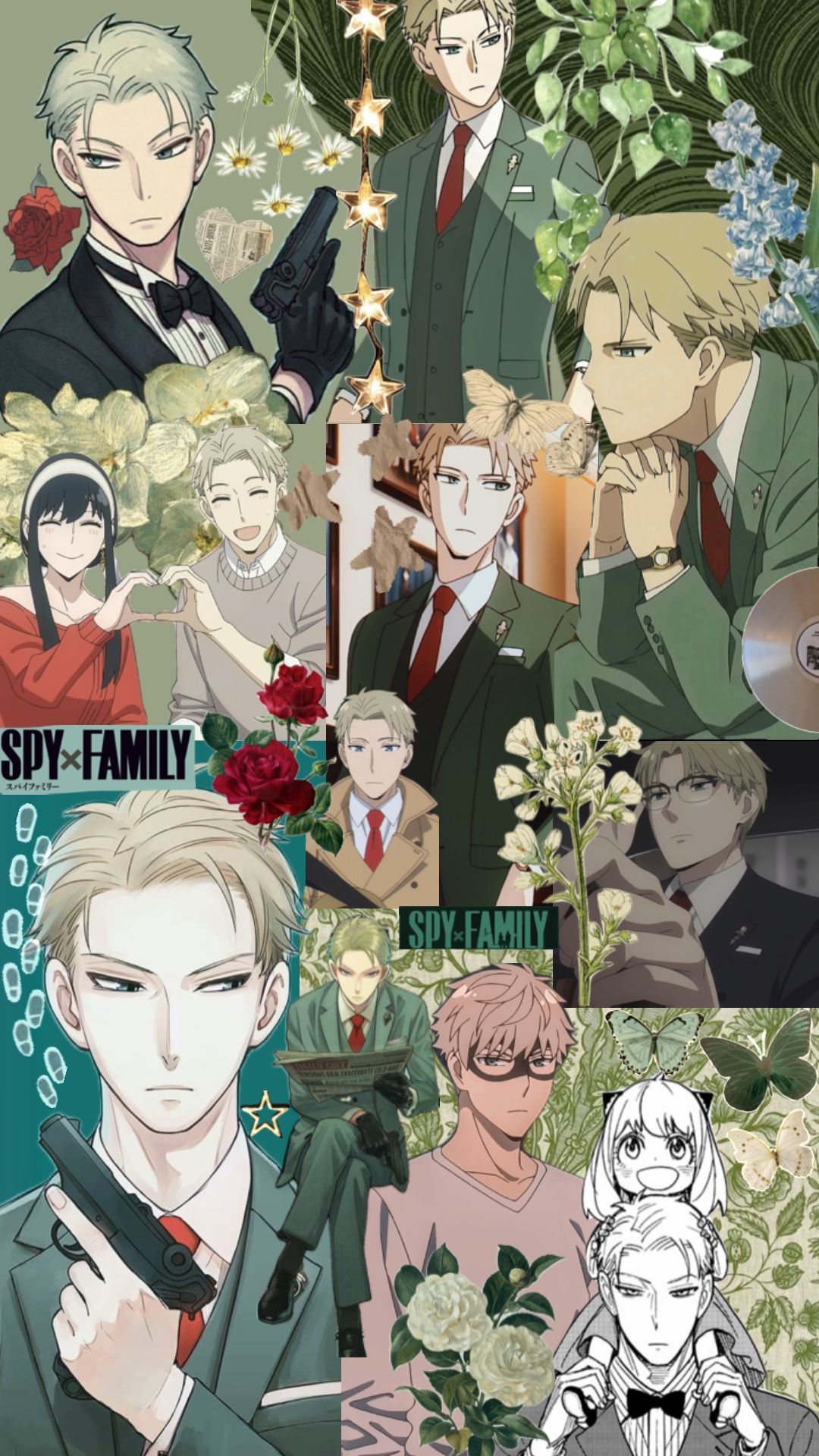 Green Aesthetic Spy Family Wallpaper