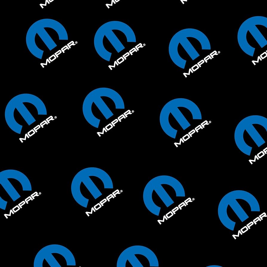 Mopar Logo Pattern Sherpa Blanket