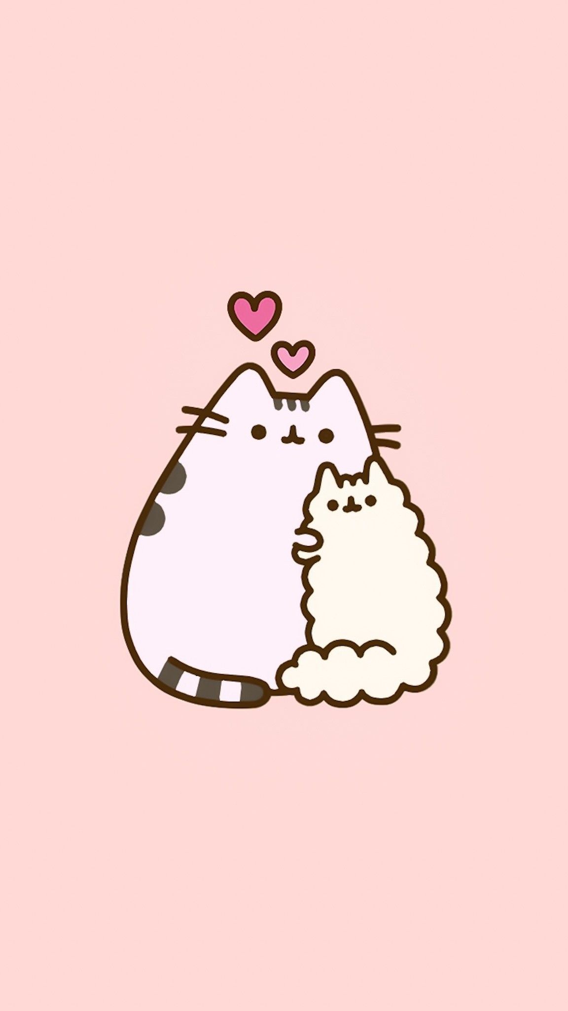 Pusheen cute, Pink wallpaper iphone