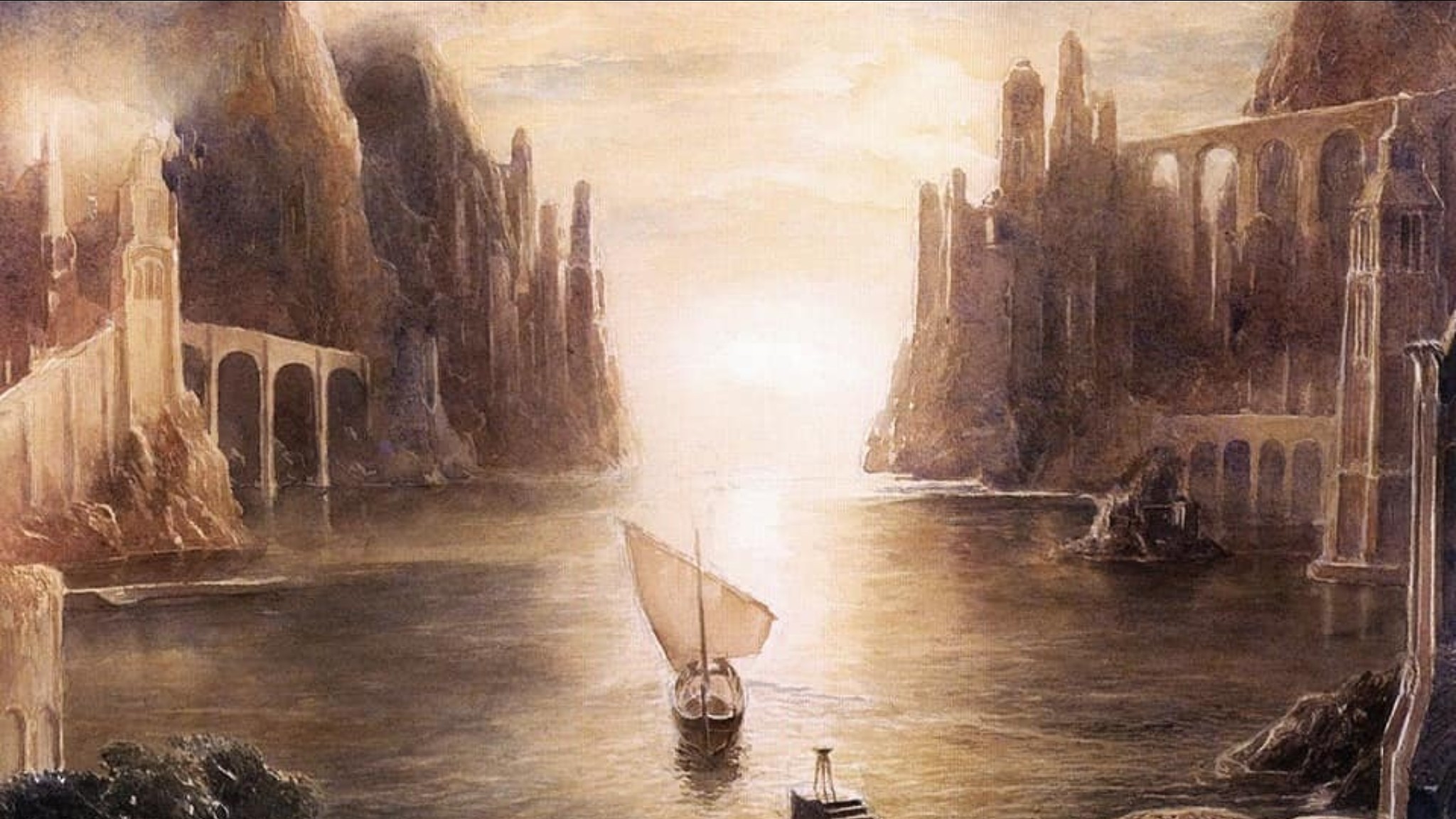 Mithlond Grey Havens elven boat